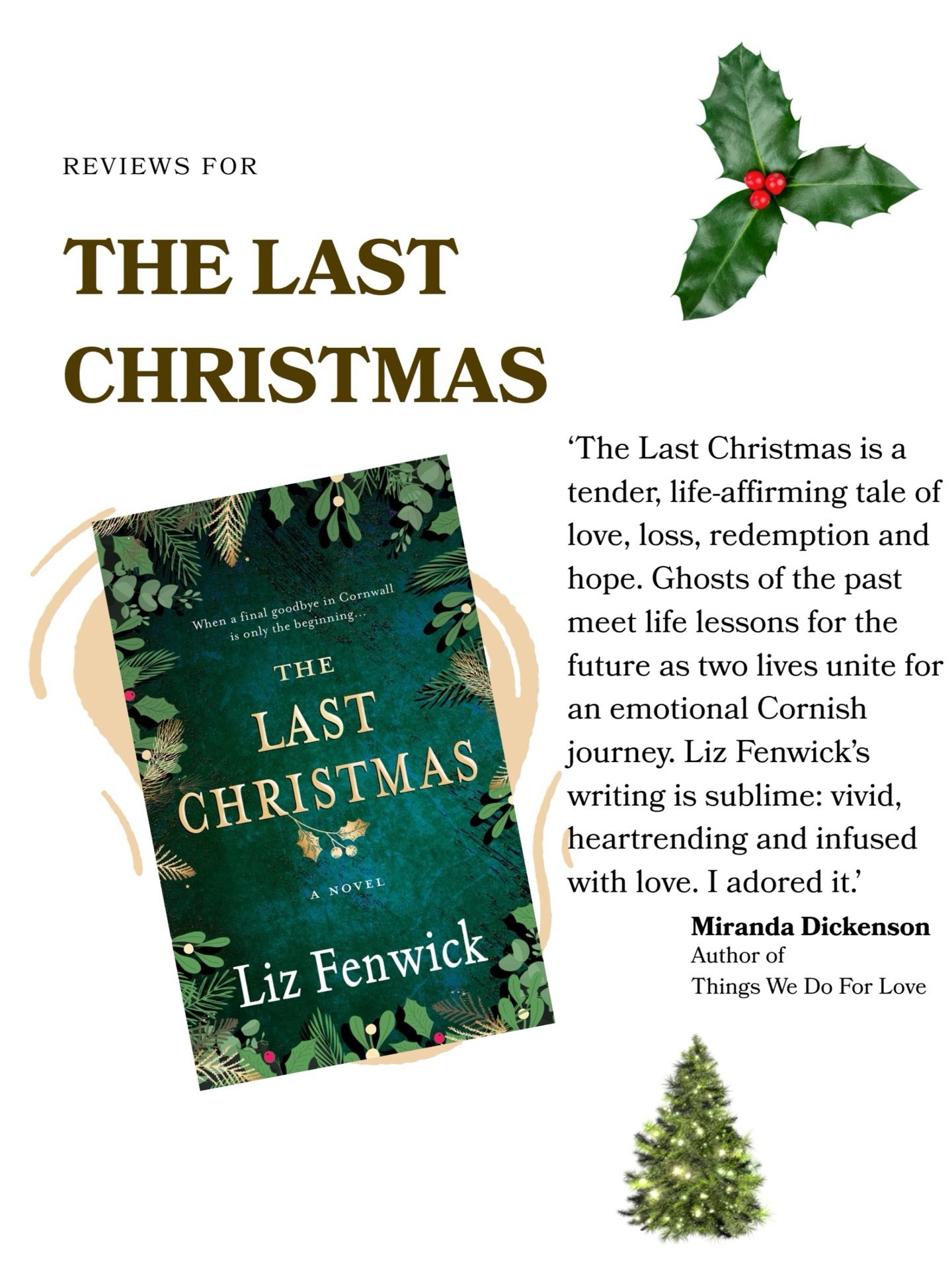 Humbled, honoured and a bit emotional about these quotes. The Last Christmas was a work of love and harder to write for so many reasons. These kind words mean the world. Copy edits done&hellip; this book baby heads first to Mr Liz then onto the print