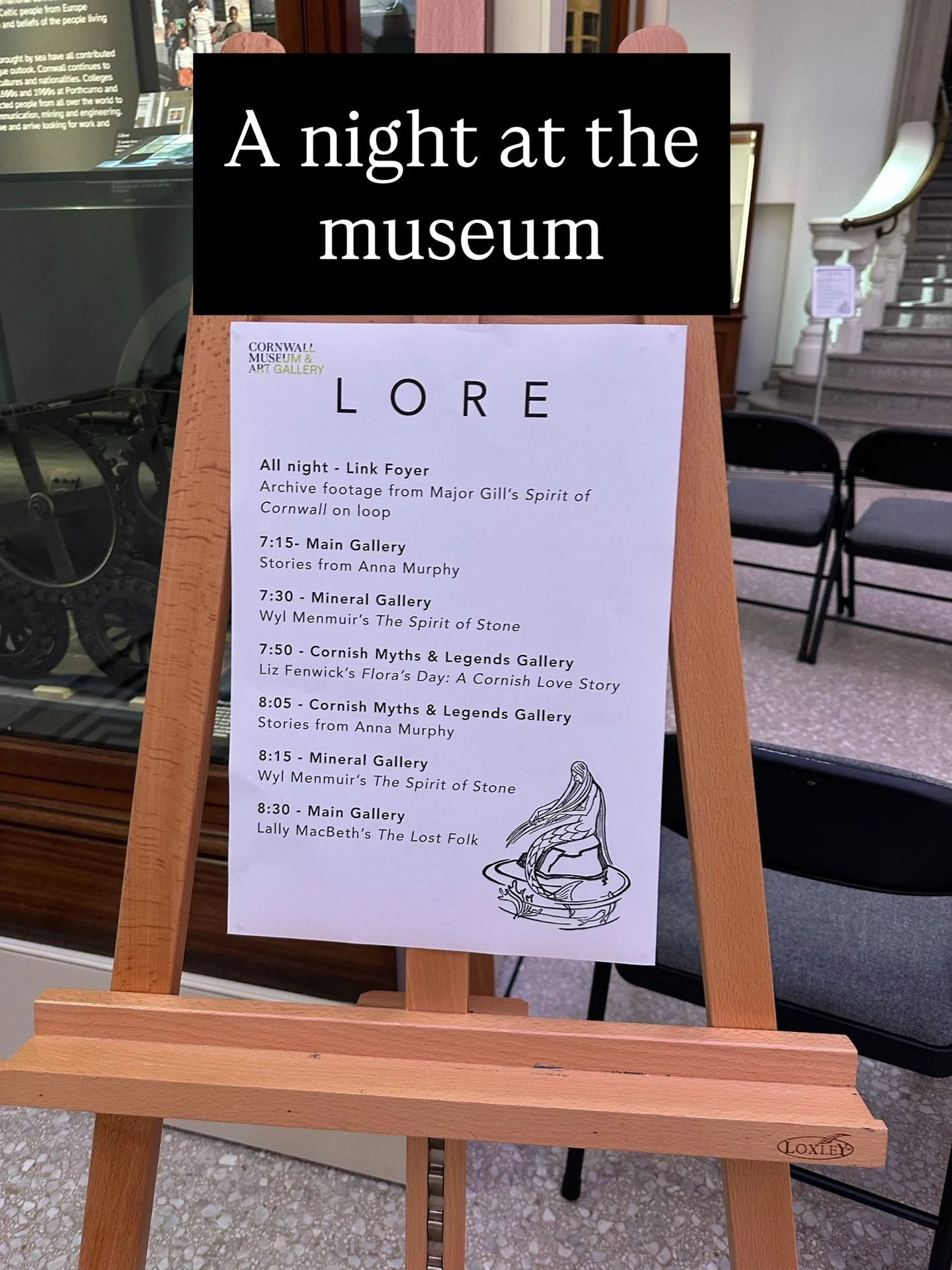 What a fabulous and fun night of Lore and Literature  at @cornwall_museum I was thrilled to be included with @wylmenmuir @anna_maria_murphy_  and @lallymacbeth exploring Cornwall&rsquo;s myths, legends and lore. As Flora&rsquo;s Day is steeped in all