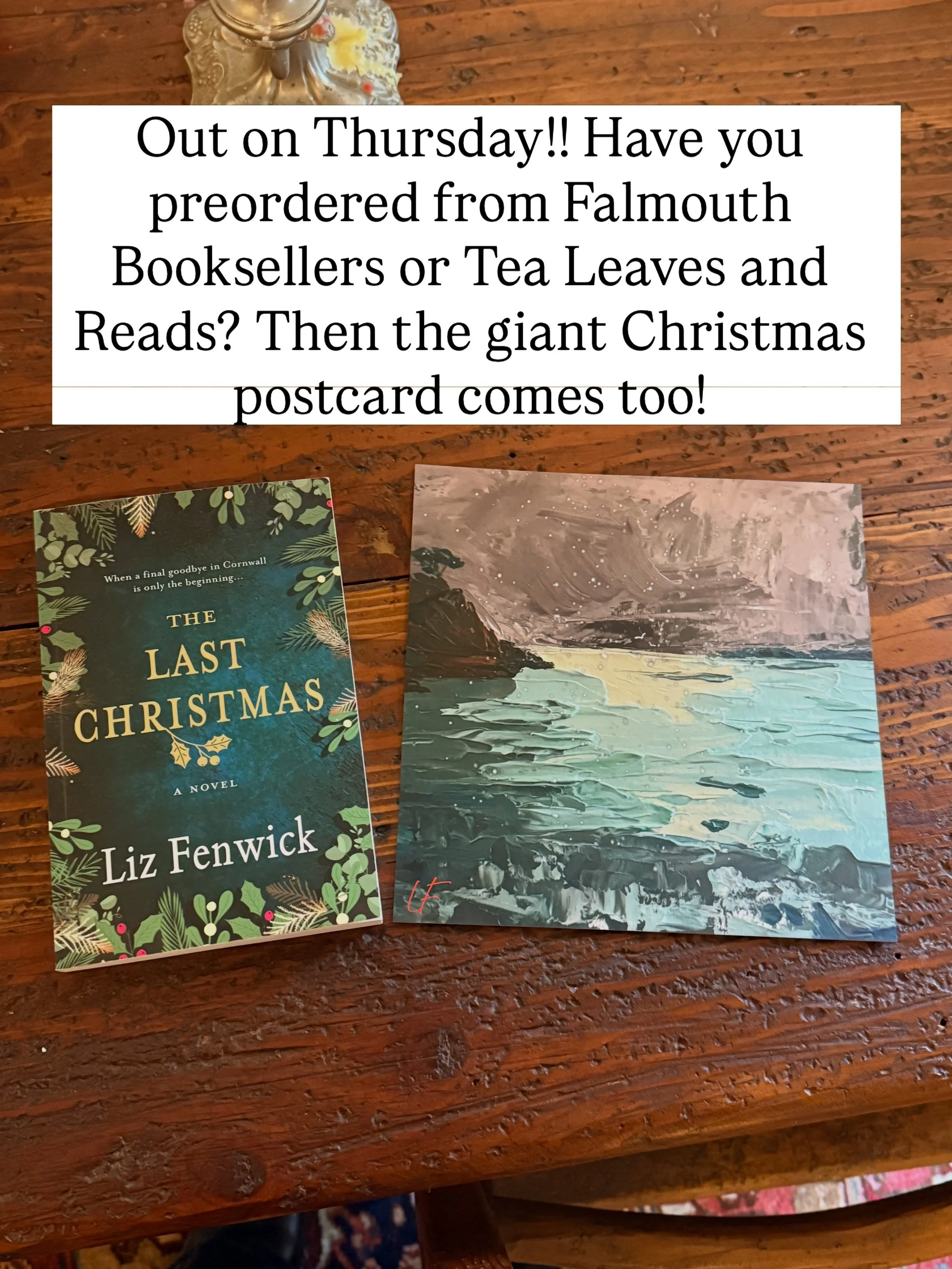 So excited for this very special Christmas story to be out in the world!! For the final time ninety-eight-year-old WW2 mapmaker Dr Merry Tremayne returns to Cornwall with her twenty-five-year-old granddaughter Grace. One finds the way to say goodbye 