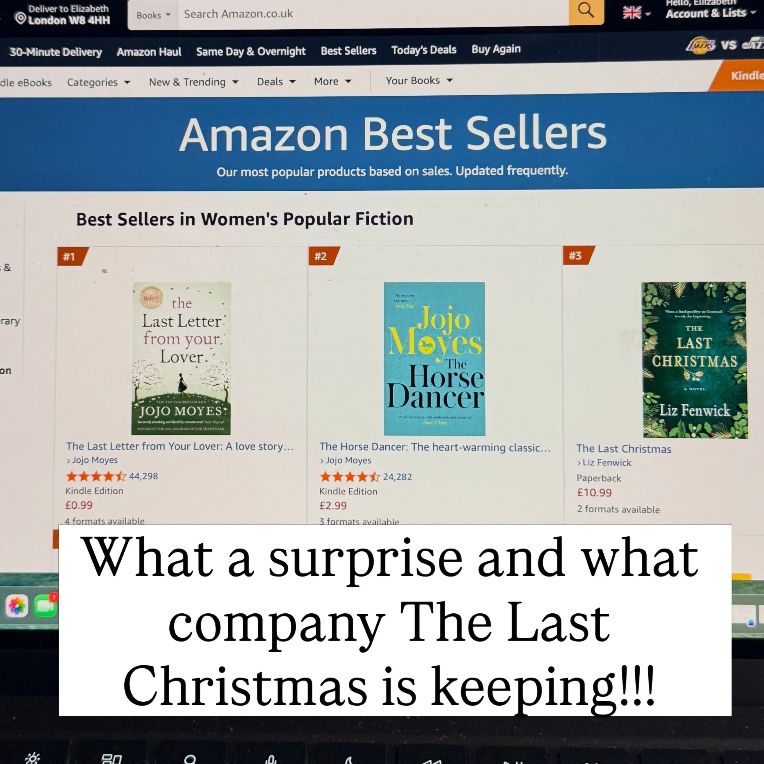 Am floored&hellip; thank you all who have bought The Last Christmas, reviewed it and shared the love!! Just wow!! #awriterslife