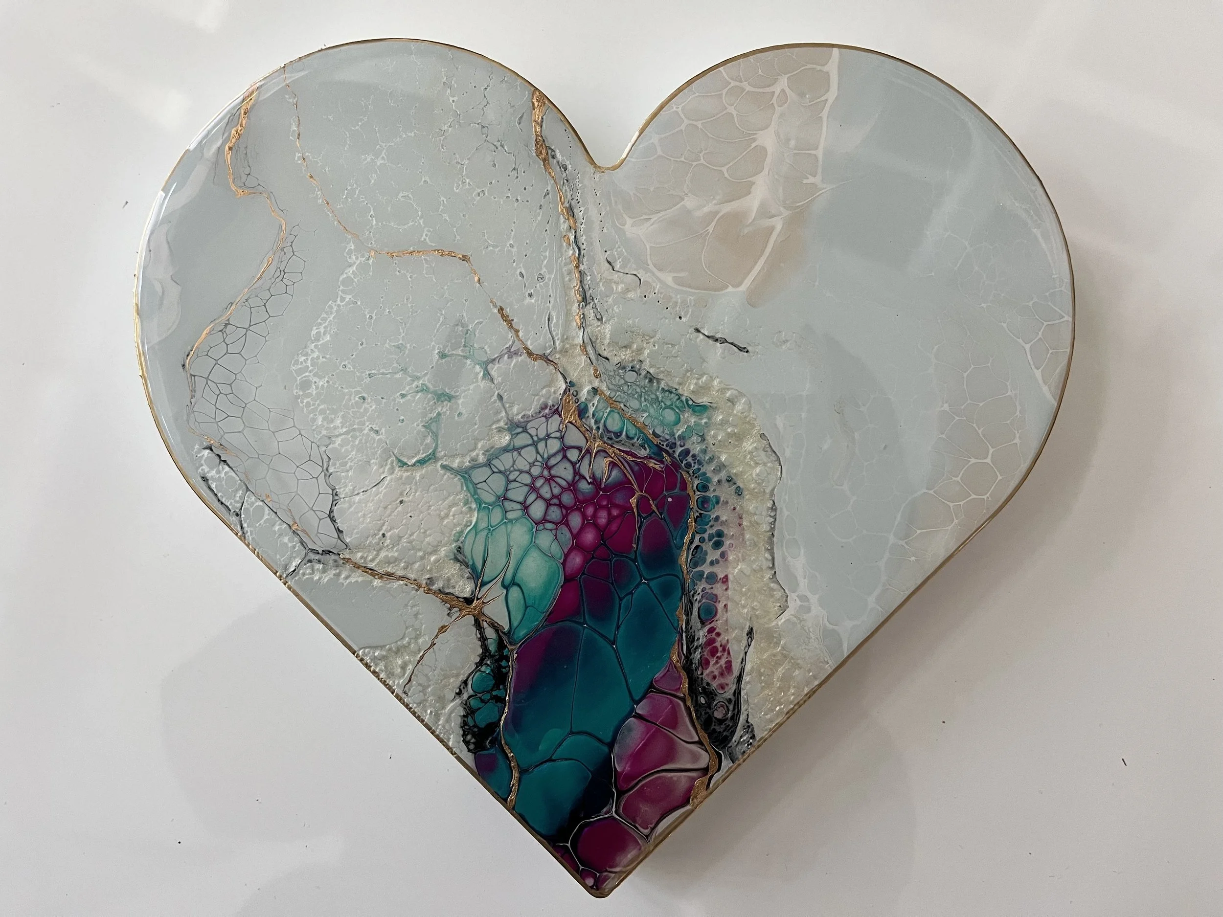 9" wood heart 1.5" thick