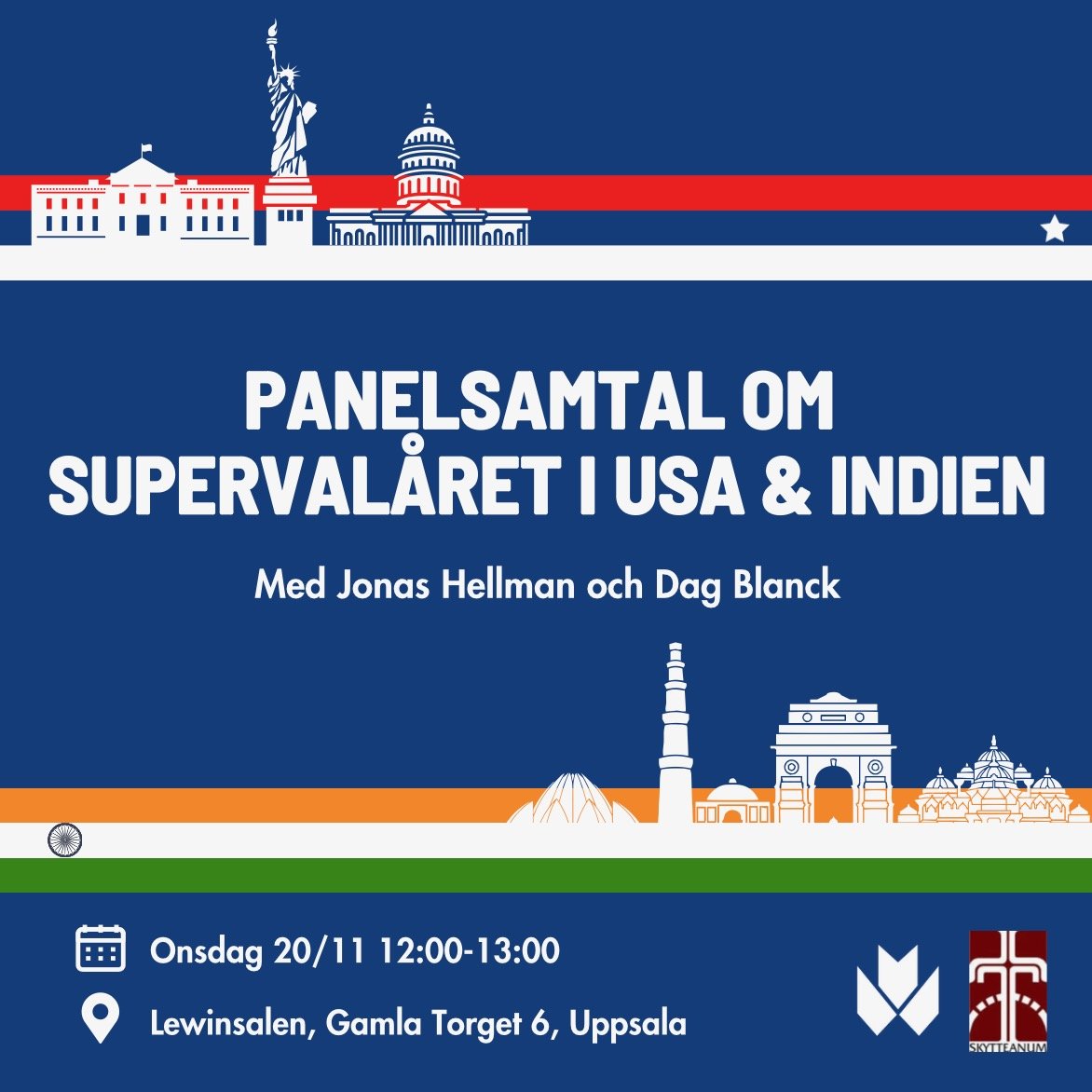 Panelsamtal om supervalåret i USA & Indien