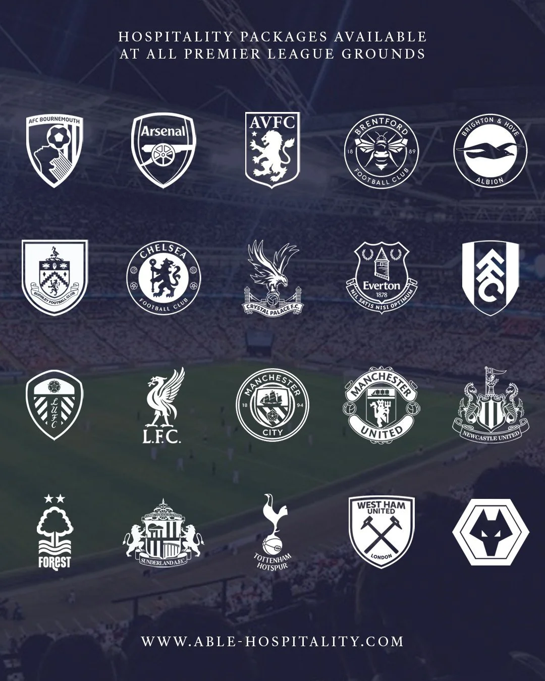 ⚽️ Premier League 2025/26 – The Fixtures Are Out! 🔥
The countdown begins! Be there for every big moment, from opening day drama to title-deciding clashes. 🙌
#PremierLeague #FixturesOut #MatchdayExperience #ABLEHospitality #PL2025 #FootballV