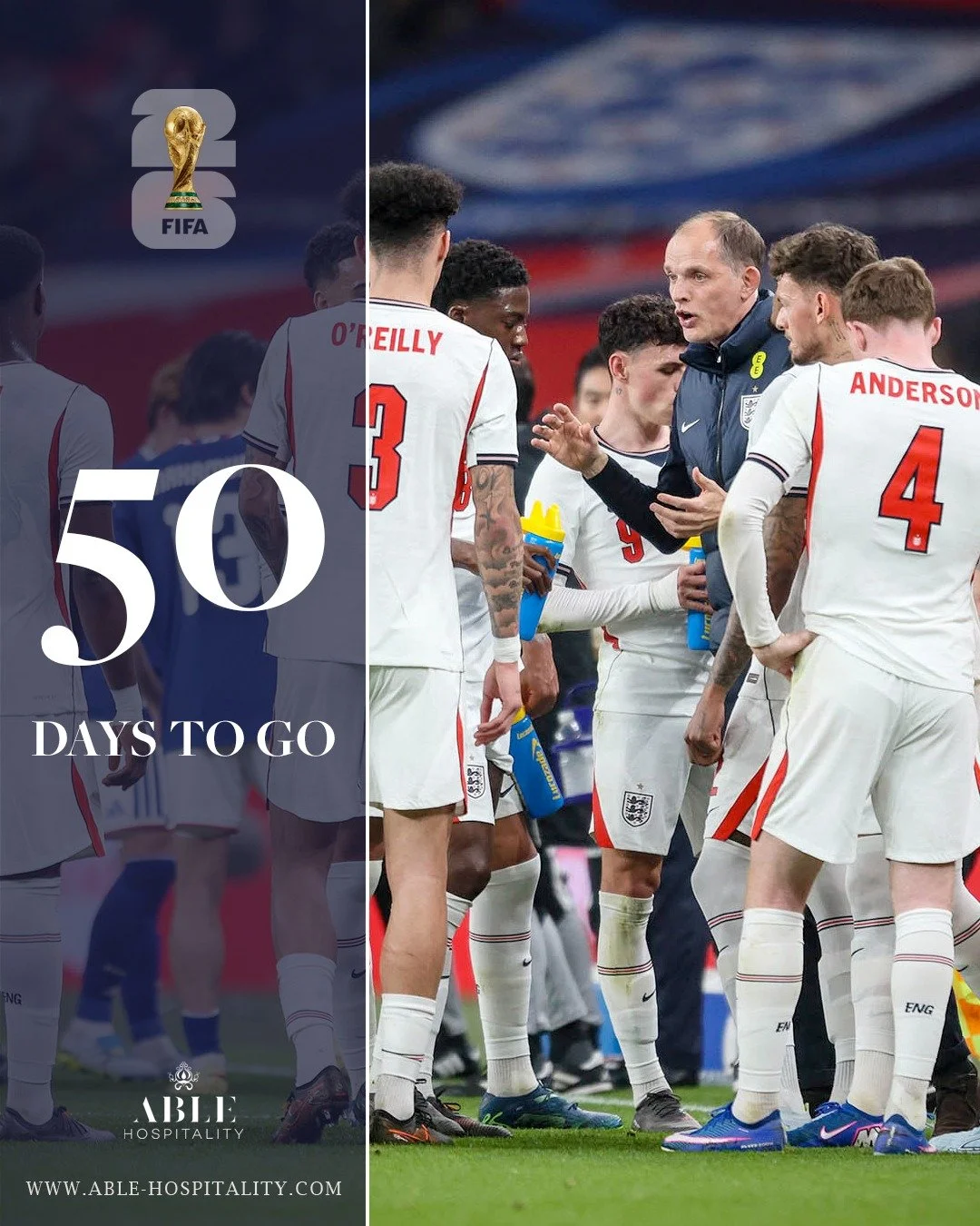 50 days to go.
The countdown to the FIFA World Cup 2026 is officially on &mdash; and the excitement is building.

The world&rsquo;s biggest stage, the best players, and unforgettable moments are just around the corner.