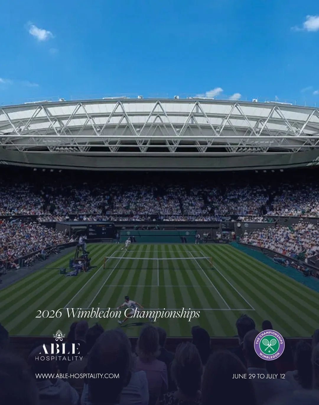 🎾 Wimbledon awaits.

From Centre Court action to exceptional hospitality, experience Wimbledon in style this summer.