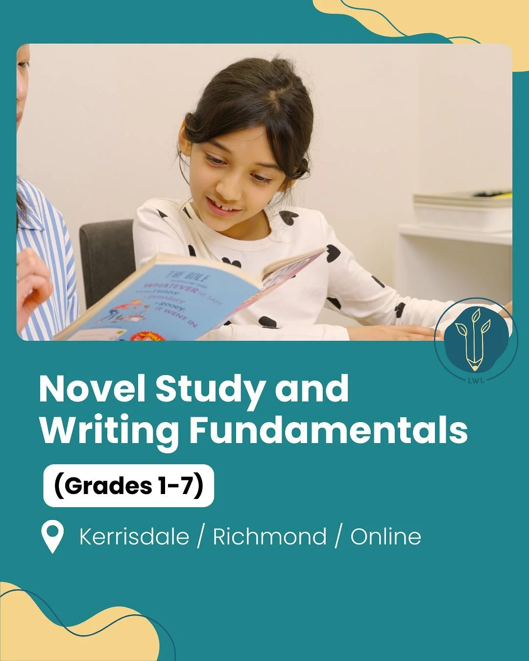 ✨ Why Guided Reading Matters
Reading aloud with feedback helps children slow down, absorb details, and strengthen fluency. At LWL, we make every reading moment meaningful by combining it with writing fundamentals.

📚 Novel Study &amp; Writing Fundam