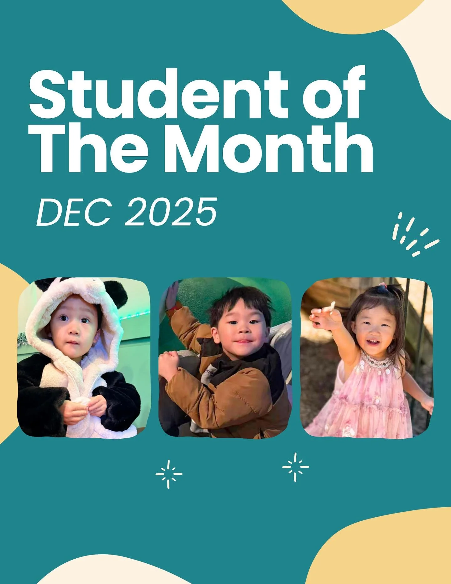 ✨ As we step into the new year, we&rsquo;d love to take a moment to celebrate our December Students of the Month, recognizing the growth and progress our students showed at the end of last semester 💛📚

🎉 Our Stars🎉

🏫 In-person
Hugo &ndash; Begi