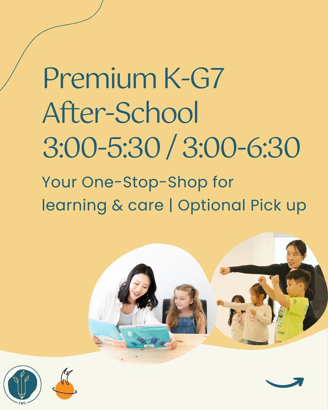 Give your child an afternoon upgrade. 🚀

At LWL, our after-school program (K-Grade 7) is about maximizing every minute. We believe your child&rsquo;s after-school hours should be as productive as they are fun!

The LWL Difference:

✨ Elite Enrichmen