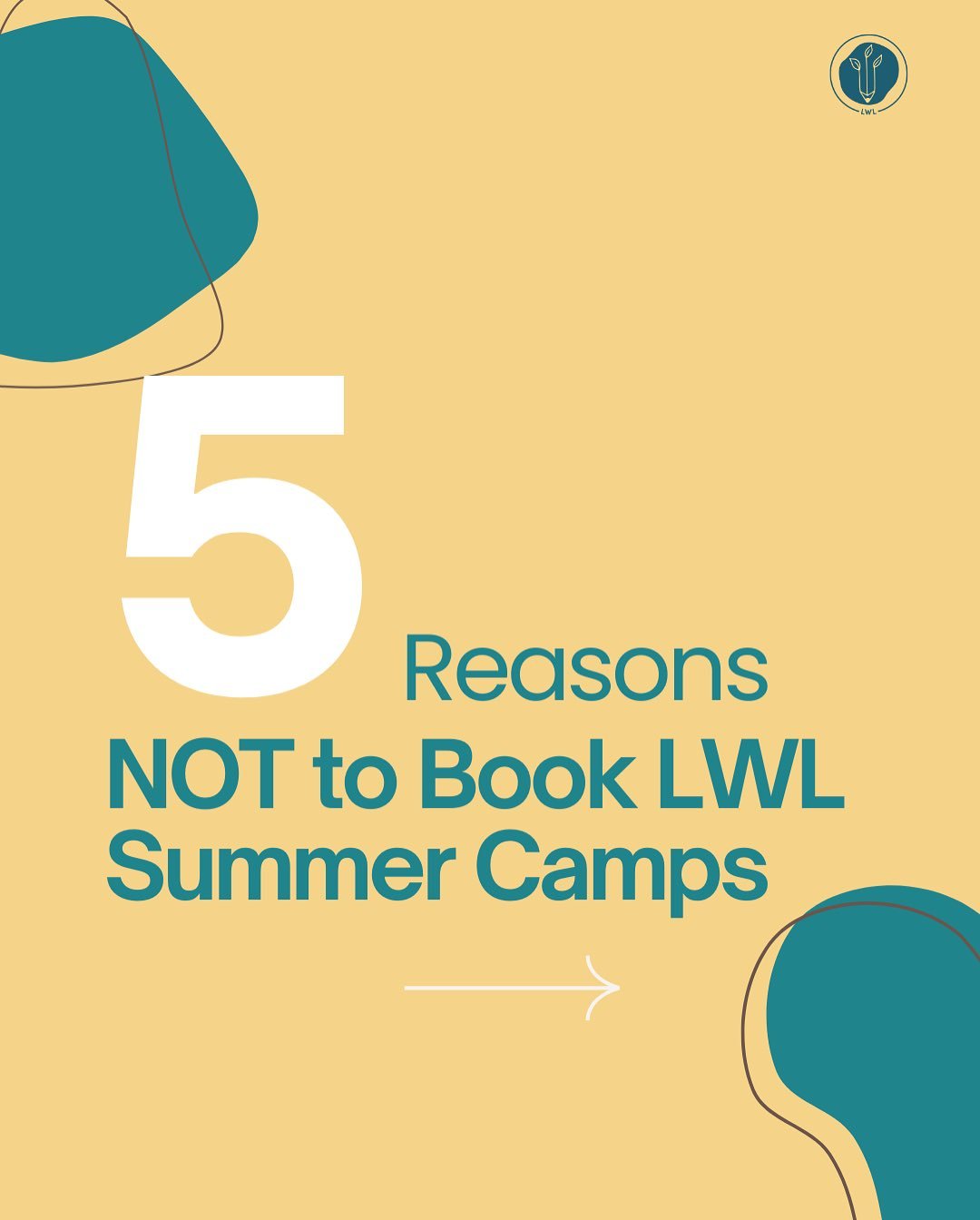 Stop! 🛑 Don&rsquo;t book an LWL Summer Camp if...

...you&rsquo;re looking for a place that just &ldquo;watches&rdquo; your kids. 😴

Our 2026 Summer Camps are designed for parents who want more. We&rsquo;re talking small groups, professional year-r