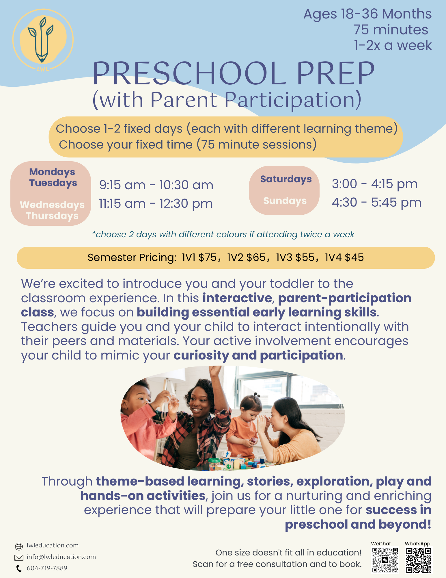 Parent participation programs in Vancouver — LWL Education