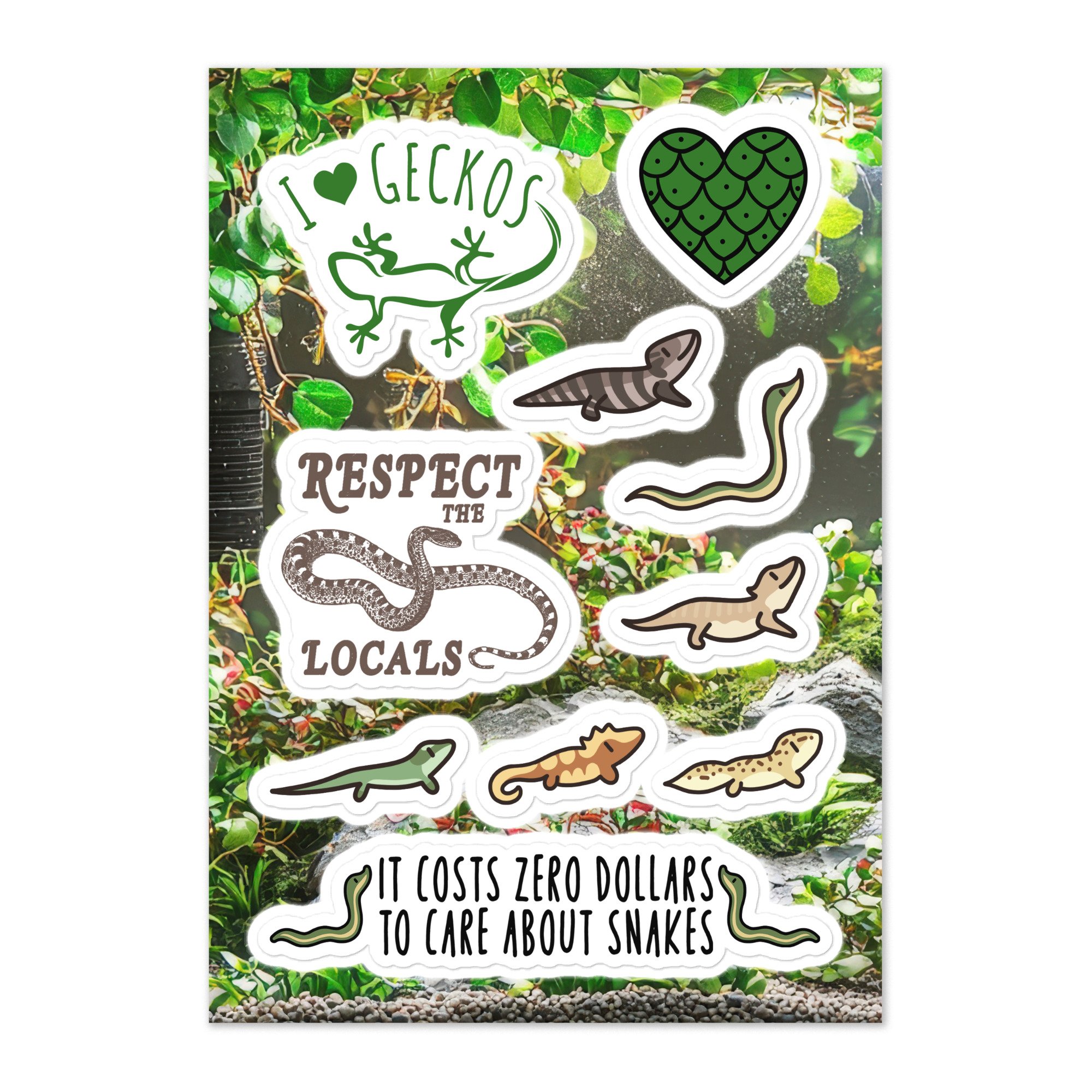 KAM’S REPTILES STICKER SHEET