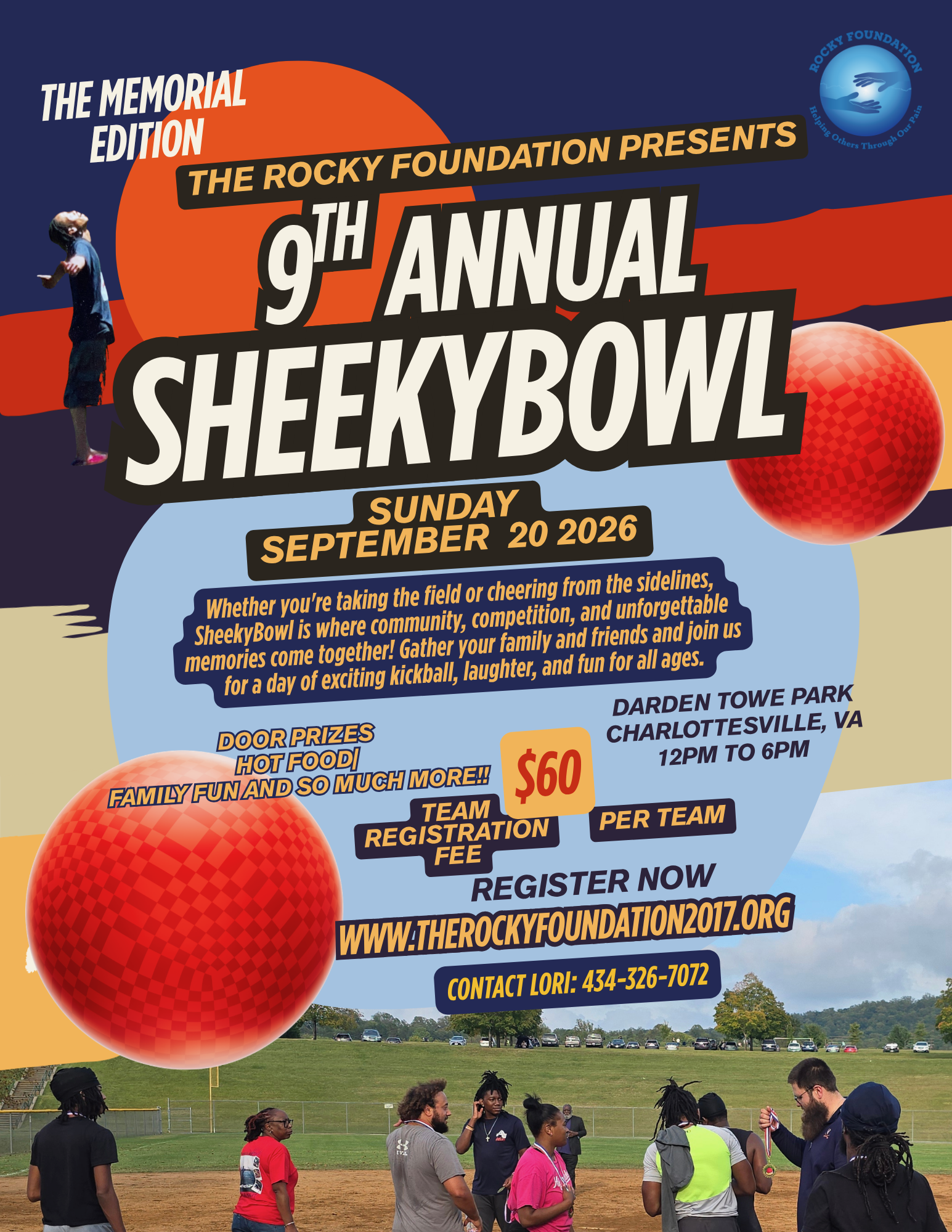 The Rocky Foundation Presents: The 9th Annual Sheeky Bowl Kickball Tournament