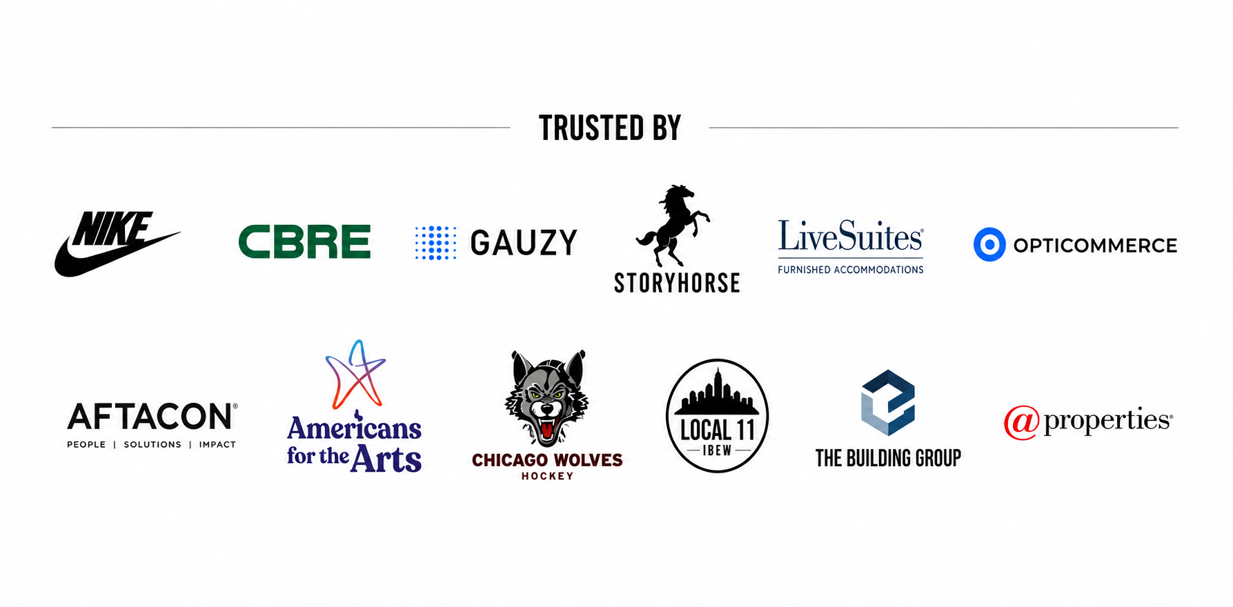 Collection of logos of various companies and organizations that i have done work with