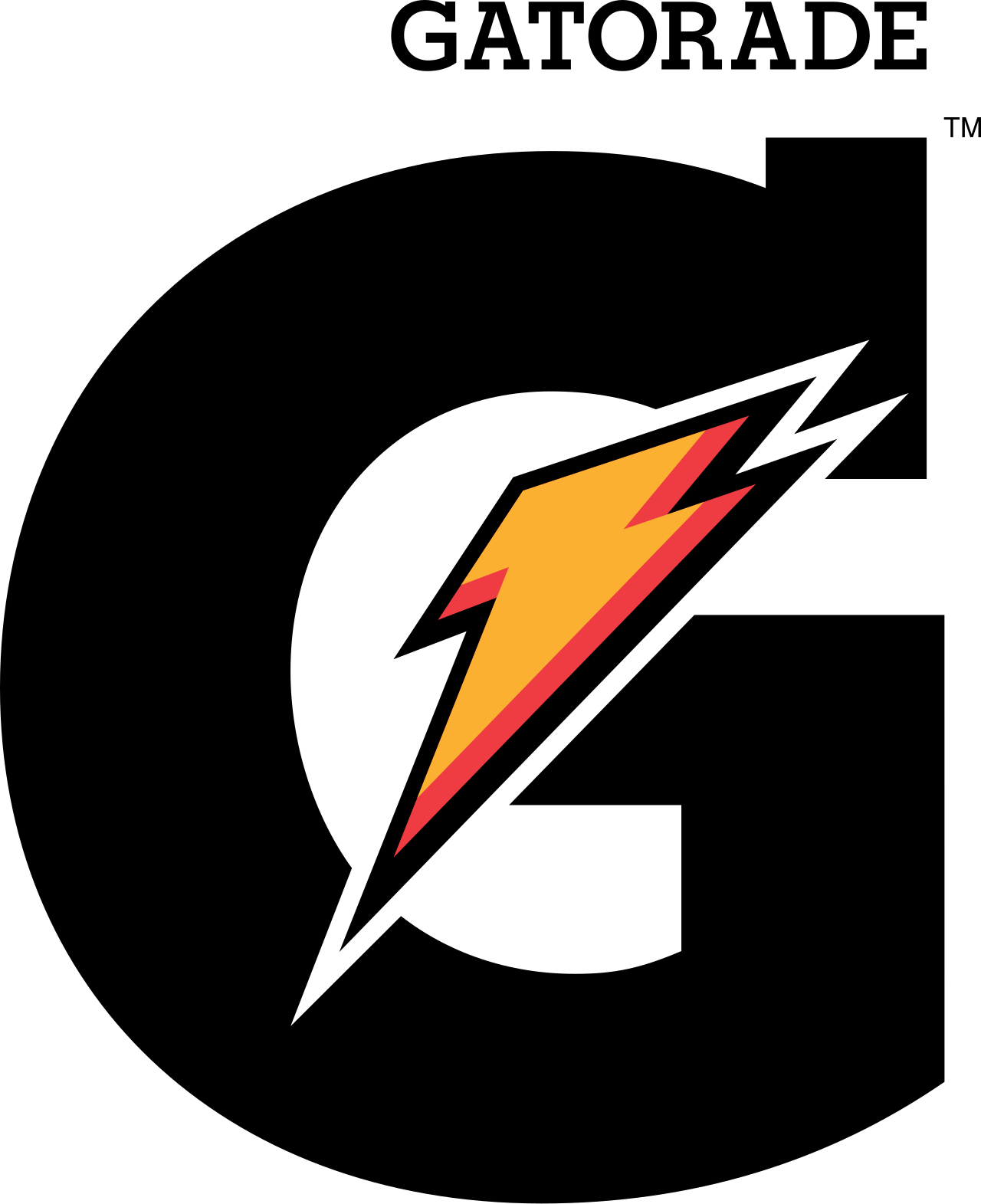 Black t-shirt with yellow and red lightning bolt graphic in the center.