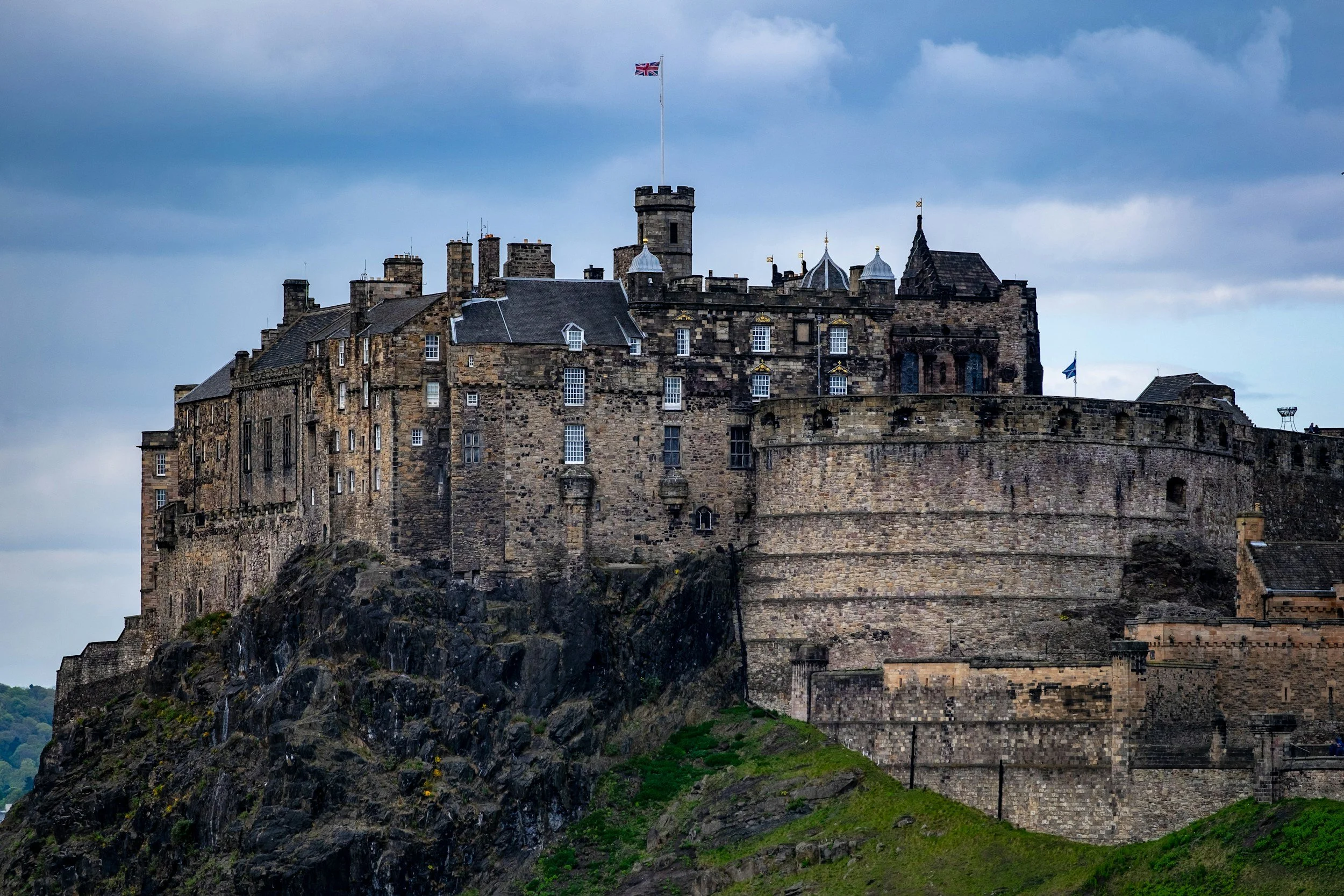 A Scenic shot of Edinburgh Castle on Castle Rock.