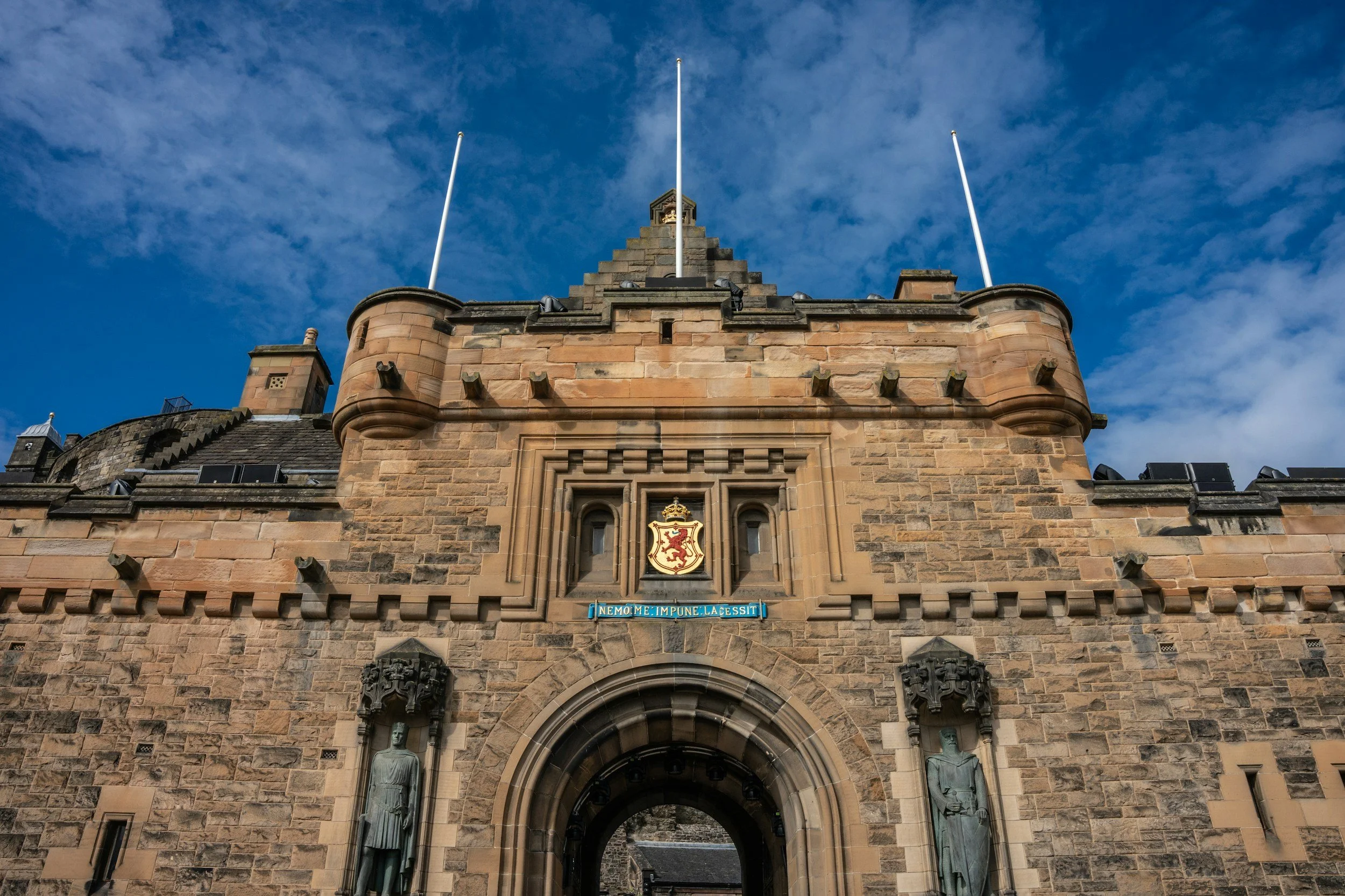 The front entrance of Edinburgh Castle