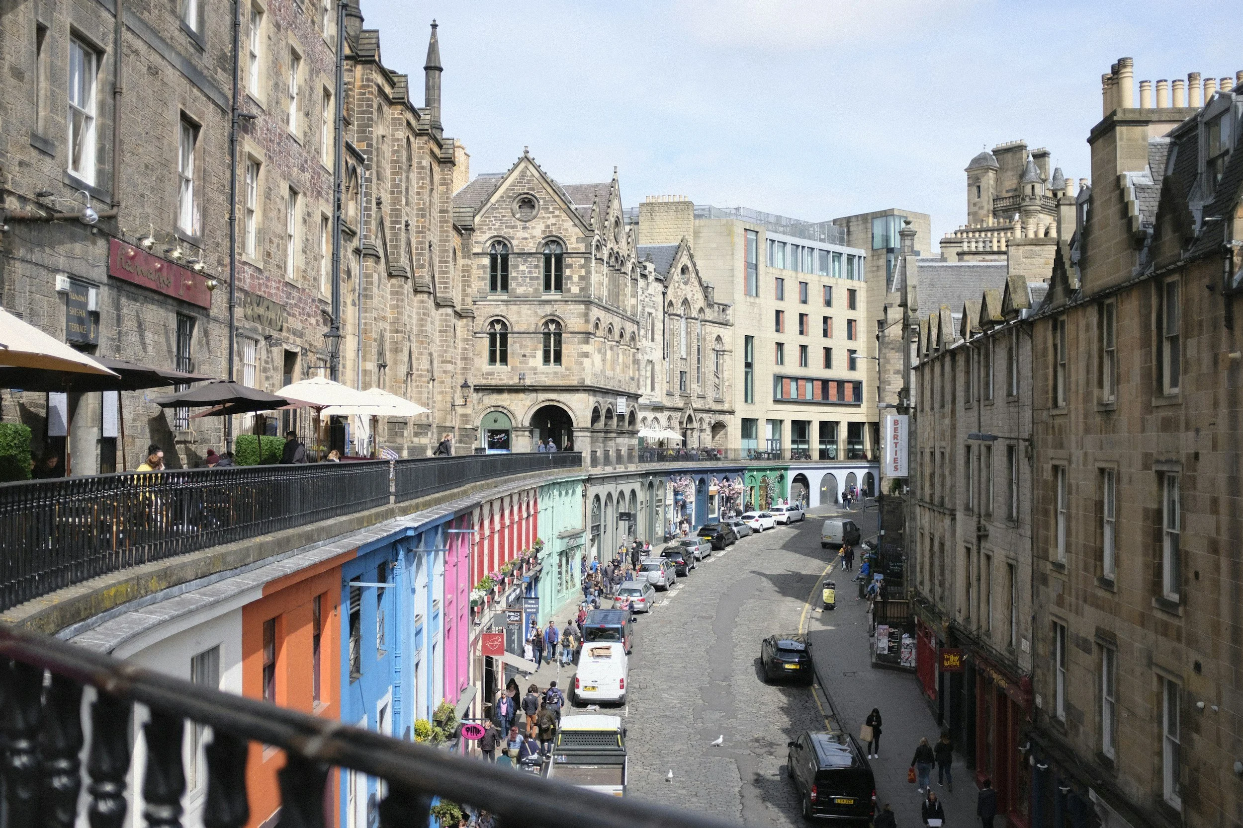 Victoria Terrace with Victoria Street below