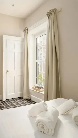 Adam Drysdale Bedroom from the bed.