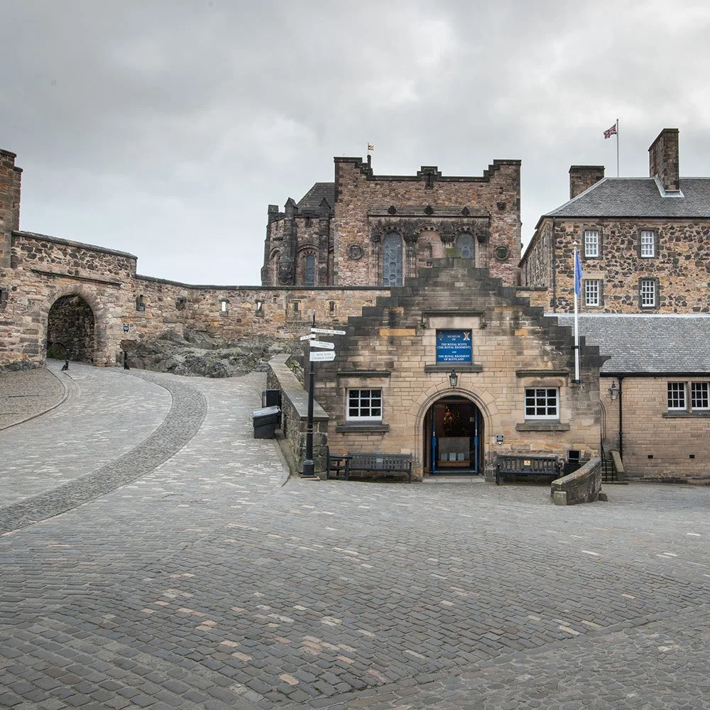 Inside of Edinburgh Castle grounds
