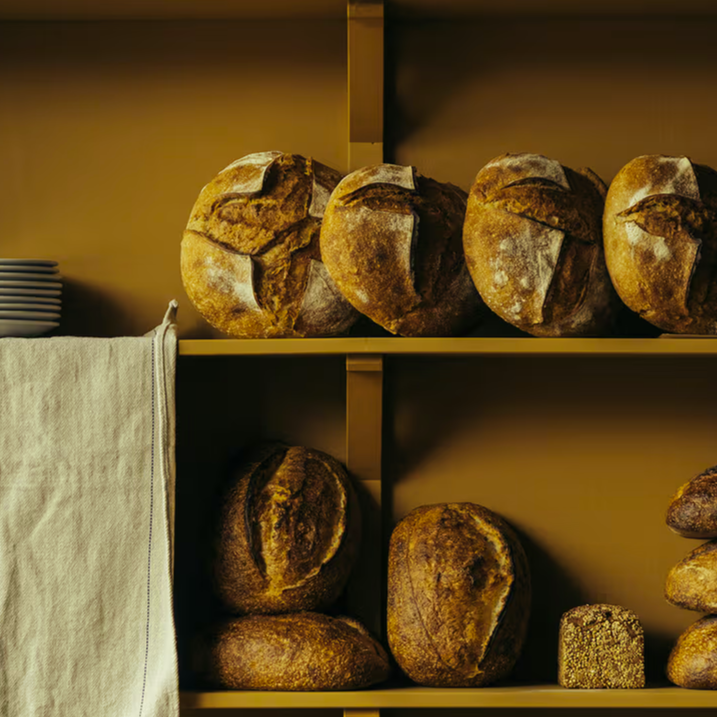 sourdough on a shelf