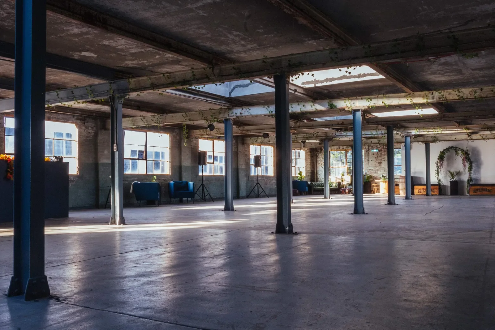 a large empty warehouse