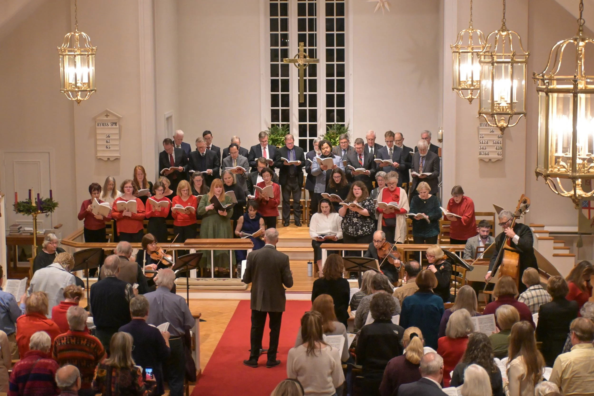 Children singing in the Saint Cecilia Youth Choir for Sunday morning worship at 10:15 AM. 