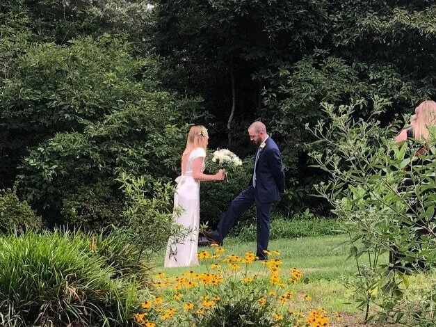 A couple prepares for their matrimonial ceremony. Saint Peter's welcomes and support marriages of both opposite ad same-sex couples.