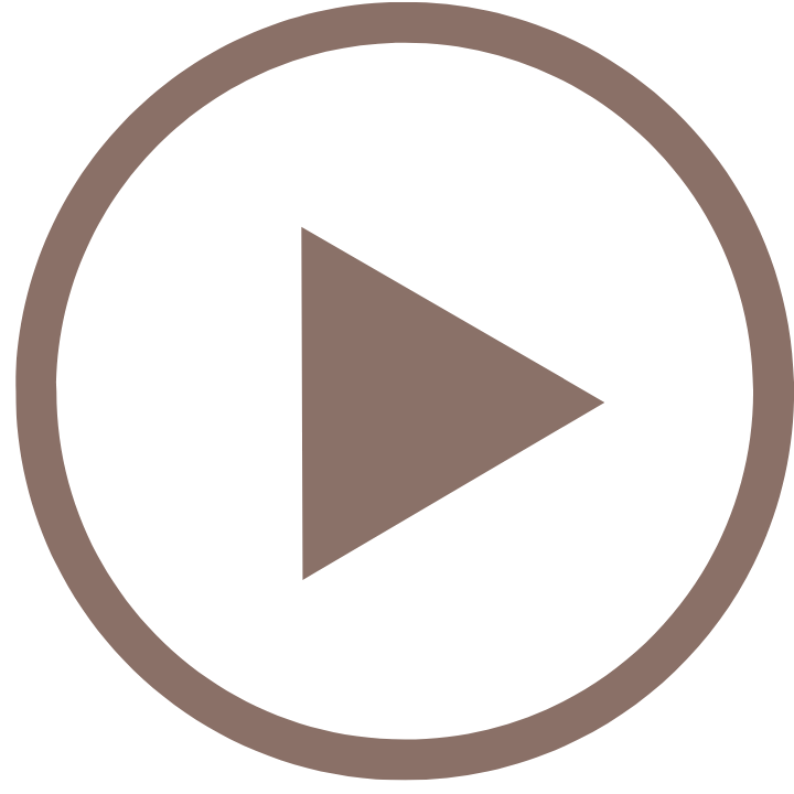 A gray play button icon inside a gray circular border.