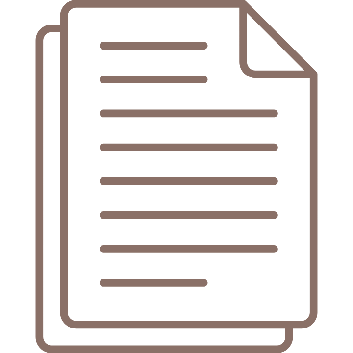 Icon of a document or paper with lines of text.