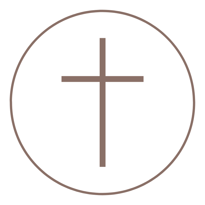 A circle with a cross