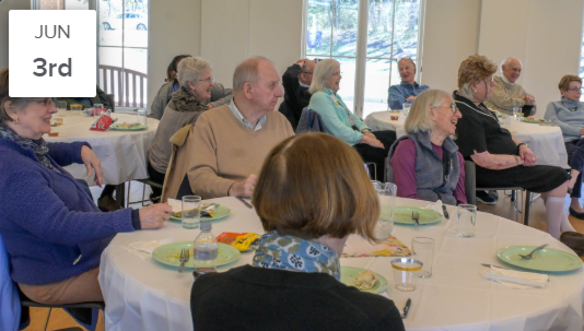 Attendees enjoying the last Lunch Bunch in March 2026