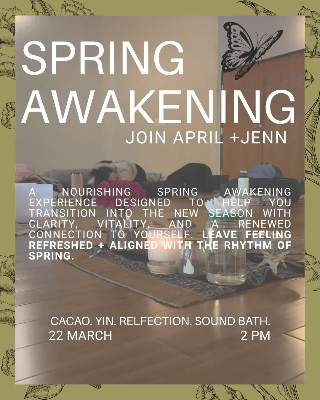 🌱 SPRING AWAKENING 🌱

We&rsquo;re back at @metta_yoga for our THRID workshop. 
@jenjennboben46 &amp; I invite you to join us for Spring Awakening. ✨🌸

This experience is designed to help you transition into the new season with clarity, vitality, a