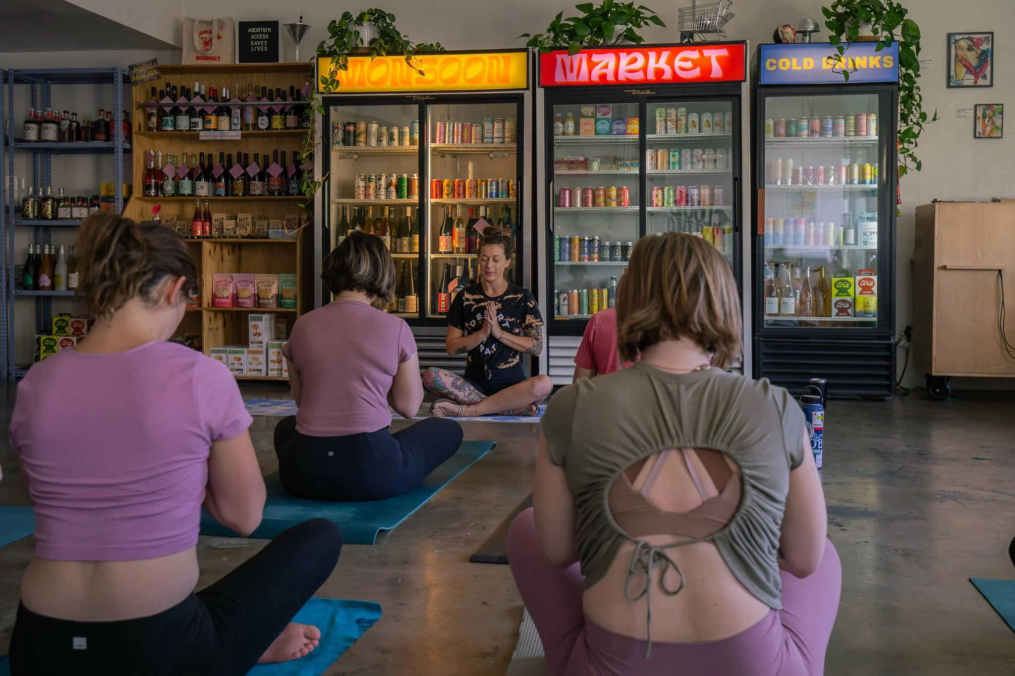 yoga at monsoon market