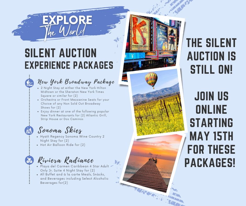The party may have been rained out, but you can still support Saint Francis AND grab some amazing items from our ONLINE SILENT AUCTION! Visit our website from May 15th - 31st to bid on awesome items such as Keeper for a Day opportunity, travel experi