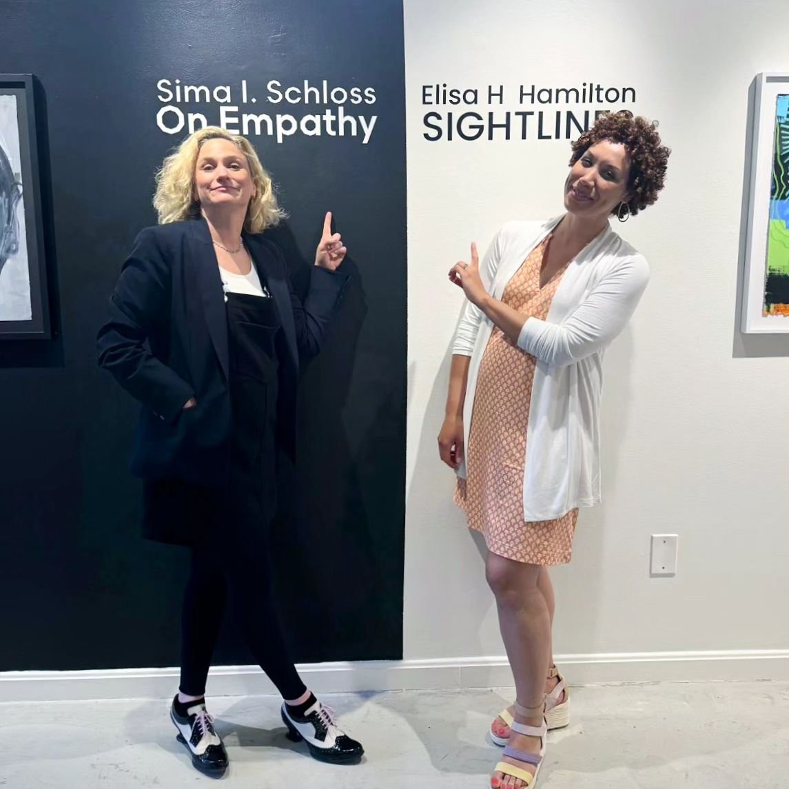 Thank you to everyone who came out for the opening reception of Elisa H. Hamilton's Sightlines &amp; Sima I. Schloss&rsquo;s On Empathy this past Friday.

Both exhibitions will be on view until June 2nd!

@elisahhamilton
@simzee

#sightlines #onempat