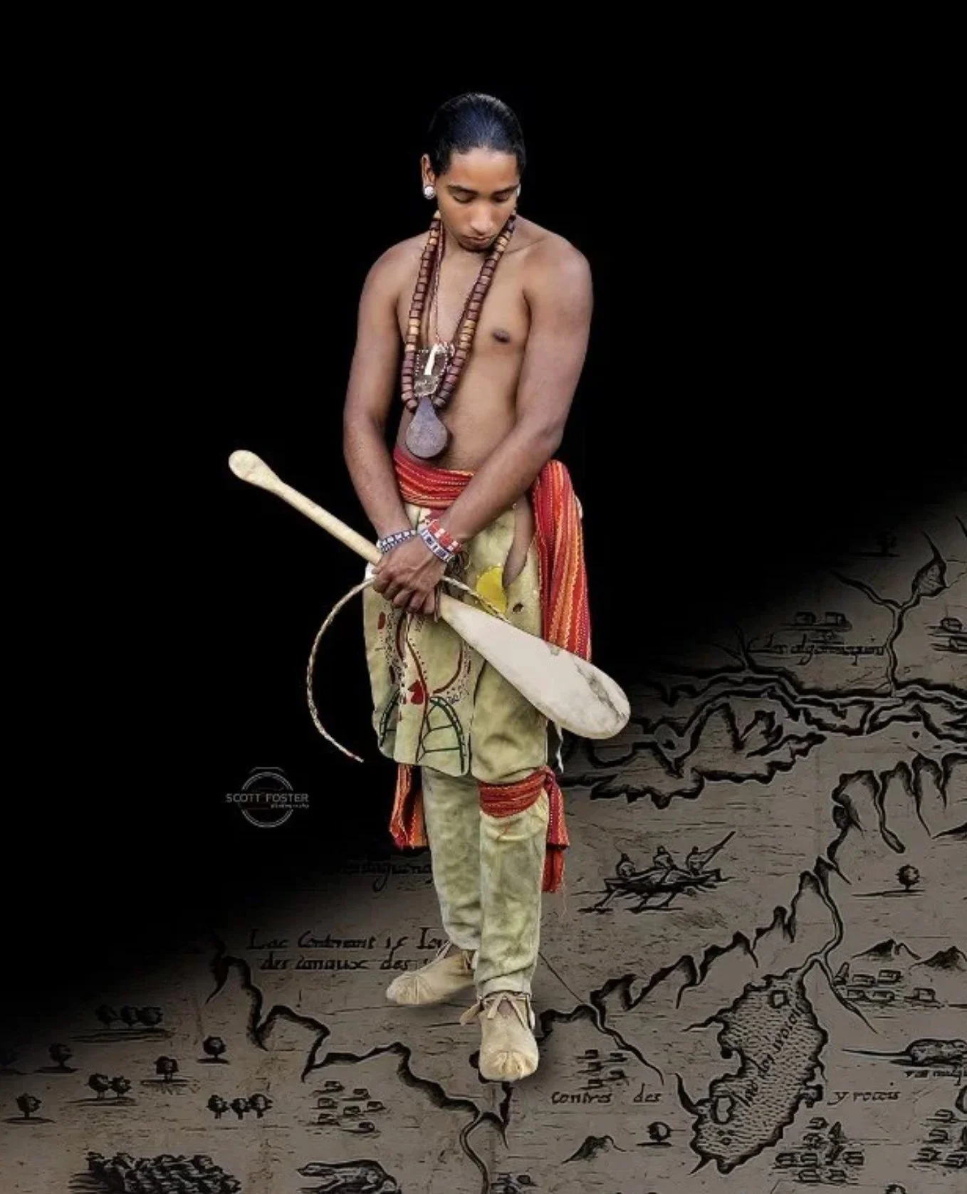 Scott Foster @scottfoster.photography⁠
&quot;Cartography: Used to Facilitate European Colonization&quot; (2022/2024)⁠
Limited edition photographic print⁠
&bull;⁠
See this work alongside other great pieces from our current exhibition, &quot;Between Tw