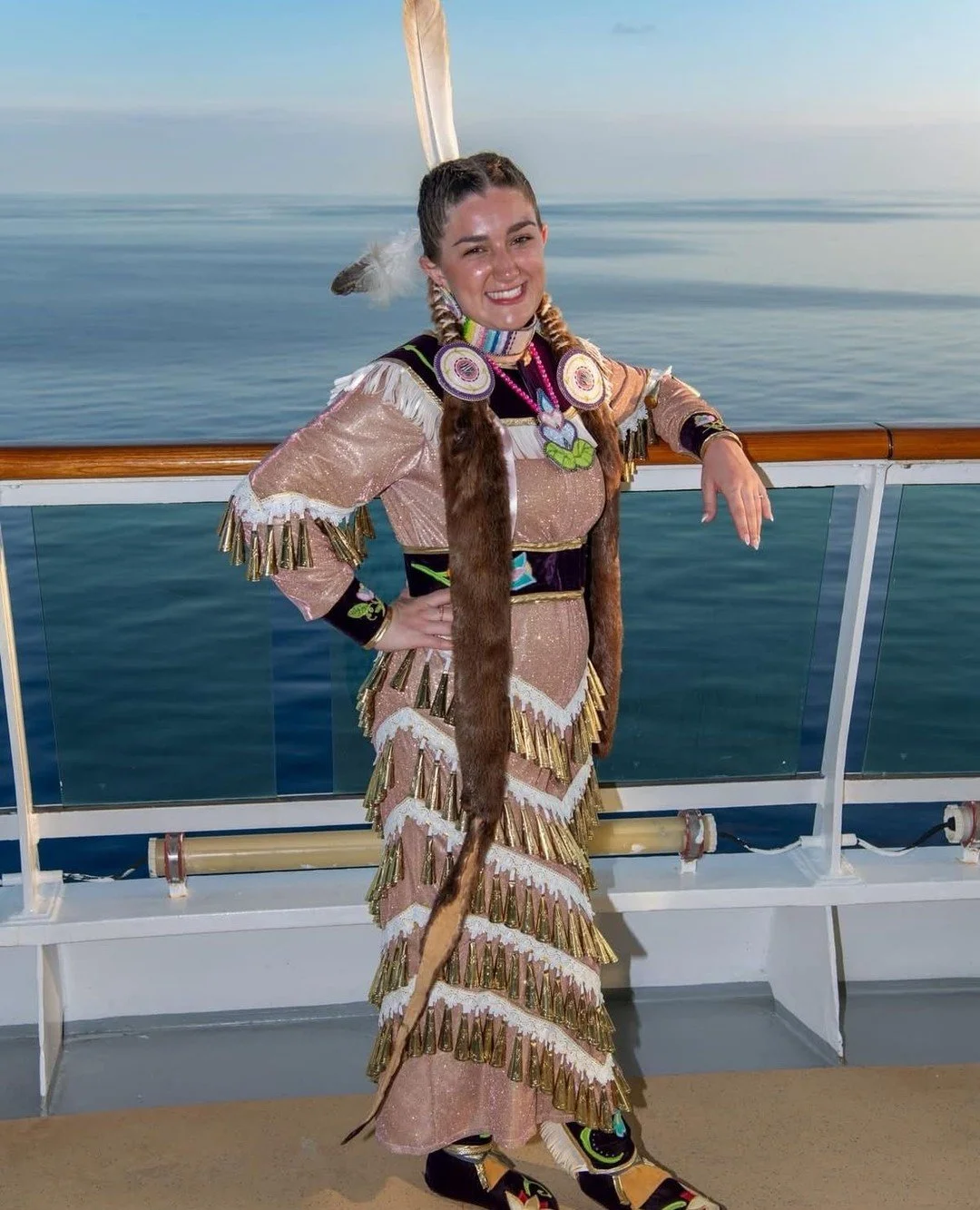 ⁠
✨️ ARTIST SPOTLIGHT ✨️⁠
⁠
Hailey-Jade Araujo @hj.araujo.art⁠
⁠
Hailey-Jade Araujo, an Ojibwe artist from Dighton, Massachusetts, is an enrolled member of the Sault Ste. Marie Tribe of Chippewa Indians. Her artistic practice is deeply grounded in he