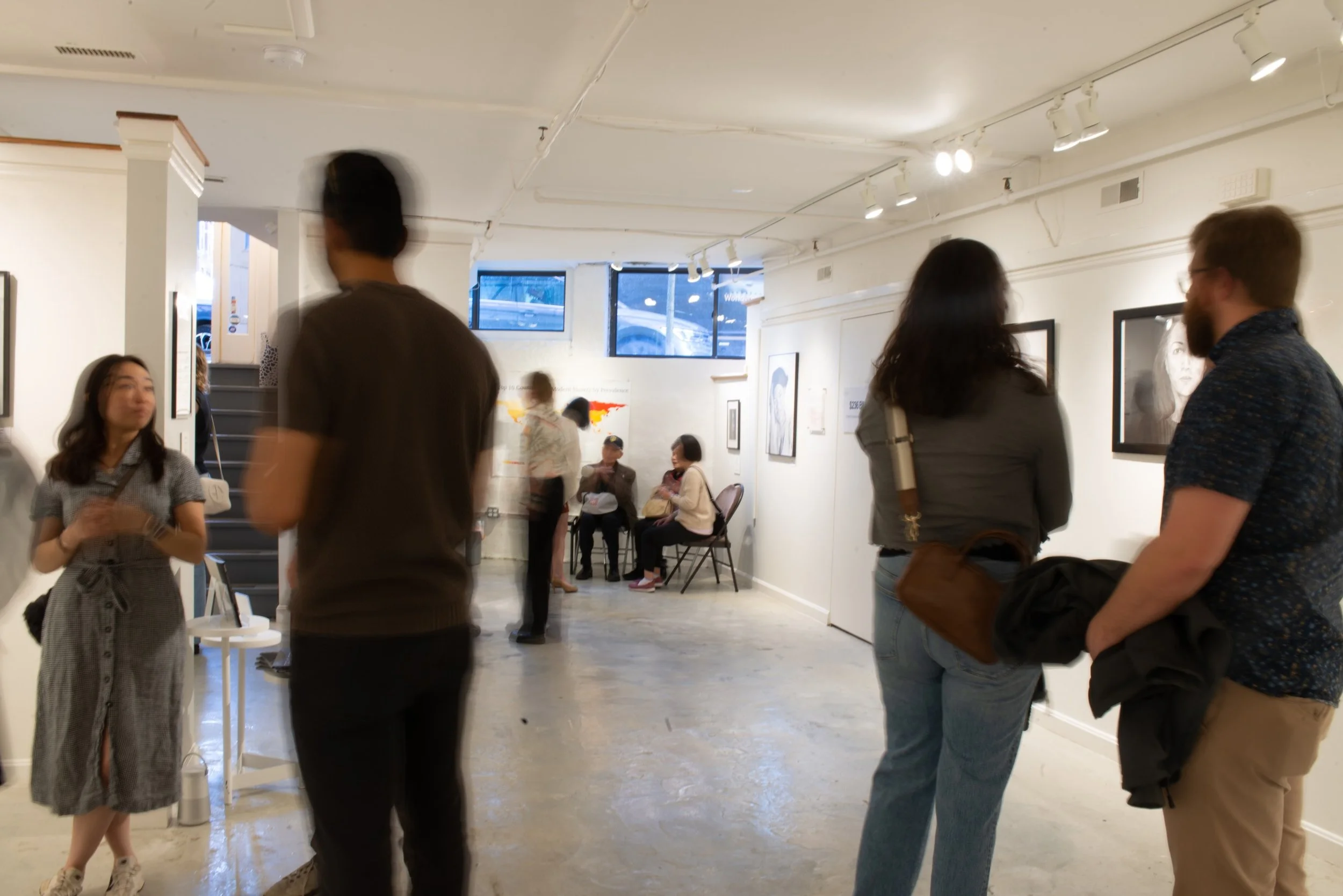 Thank you to everyone who came out to the opening reception of  Hidden Power: Survivors of Modern Slavery 🤍 Charcoal Portraits by @chance.portraits 

The exhibition will be on view from now till June 21st. Please stop by to learn more about these po
