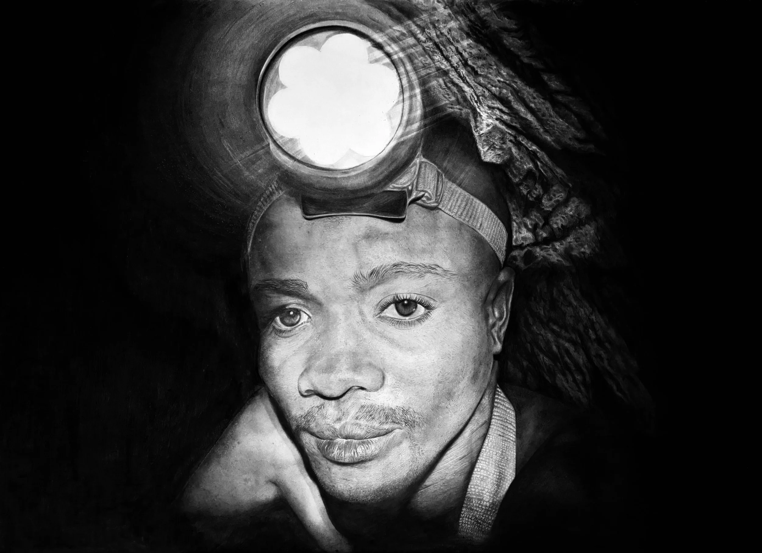Unamed, DR Congo

As technically and beautifully executed as these portraits are, a critical aspect of this exhibition is its effort to shed light on modern slavery and encourage people  to reconsider the daily choices that may indirectly or directly