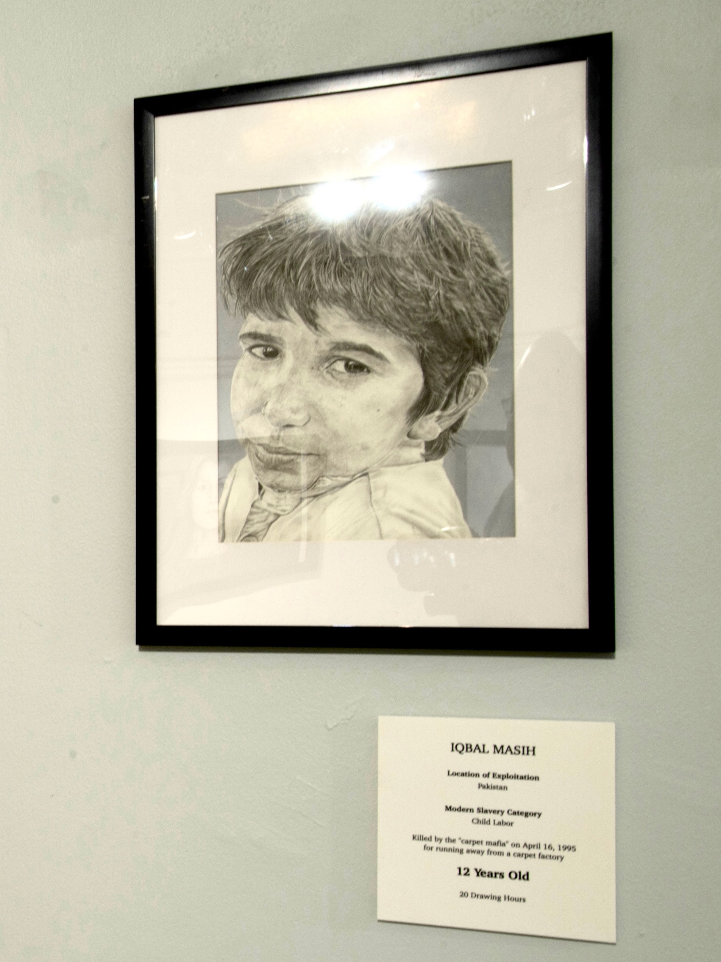 Portrait of Iqbal Masih by @chance.portraits 

Another survivor&rsquo;s story. Keep swiping to learn more. We share these stories and the work @chance.portraits has created to honor them as a way to raise awareness and encourage more conscious effort