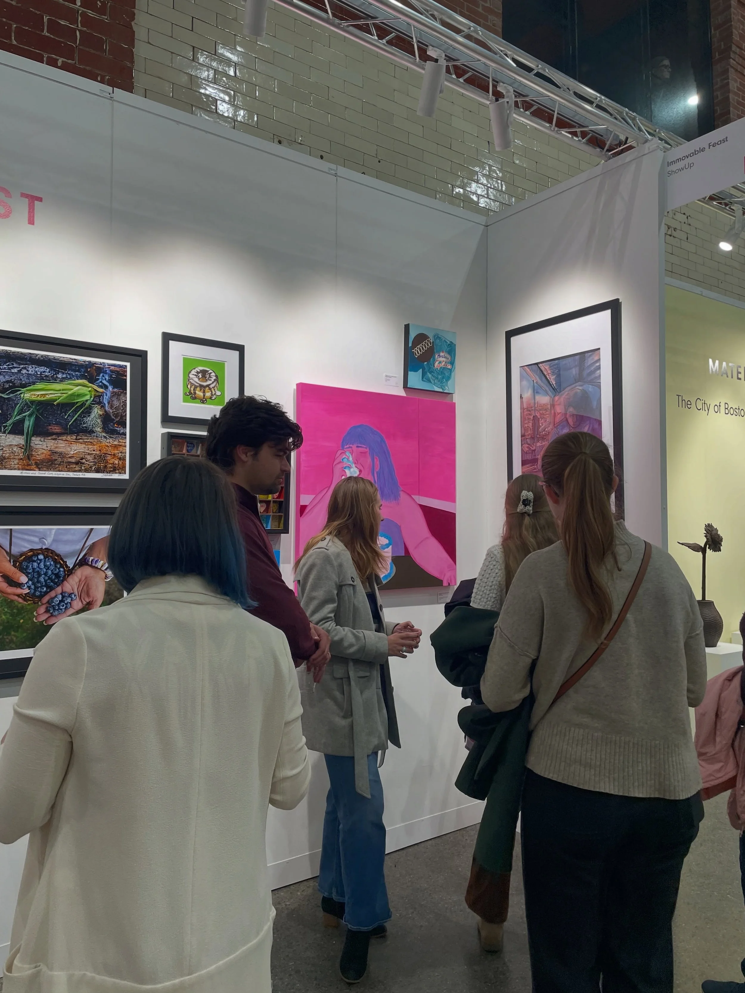 Last night at the @affordableartfairboston was wonderful! So many great conversations and connections. 💛

Let&rsquo;s keep the momentum going! Come visit us this weekend.

📍 Find us just past Booth 10!
