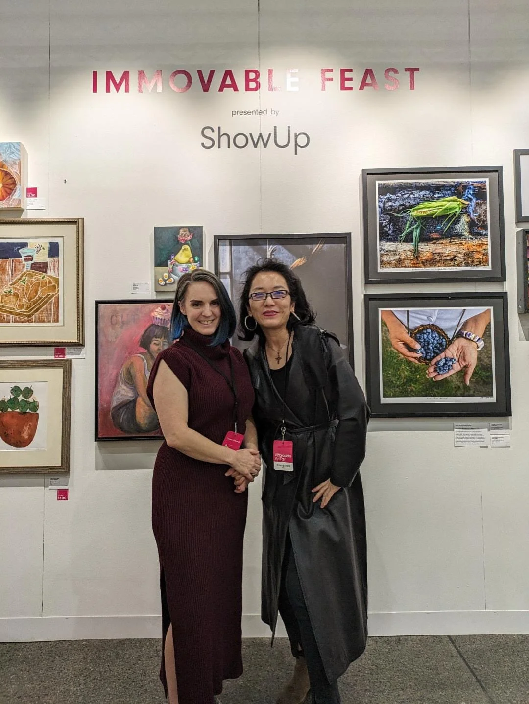 Some sweet moments from the @affordableartfairboston this weekend 🍭

lancywang777 came to visit our booth!

@weeeeeeewooooooooooo with their artwork &ldquo;you can&rsquo;t have your cake and eat it too&rdquo;🍰

Another participant of the&rdquo;Immo