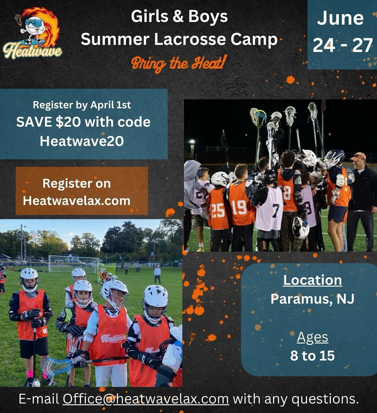 Summer is right around the corner! Registration is open for our Boys &amp; Girls Summer Lacrosse Camp☀️🥍 

🔗 Link in Bio for more info &amp; to register!