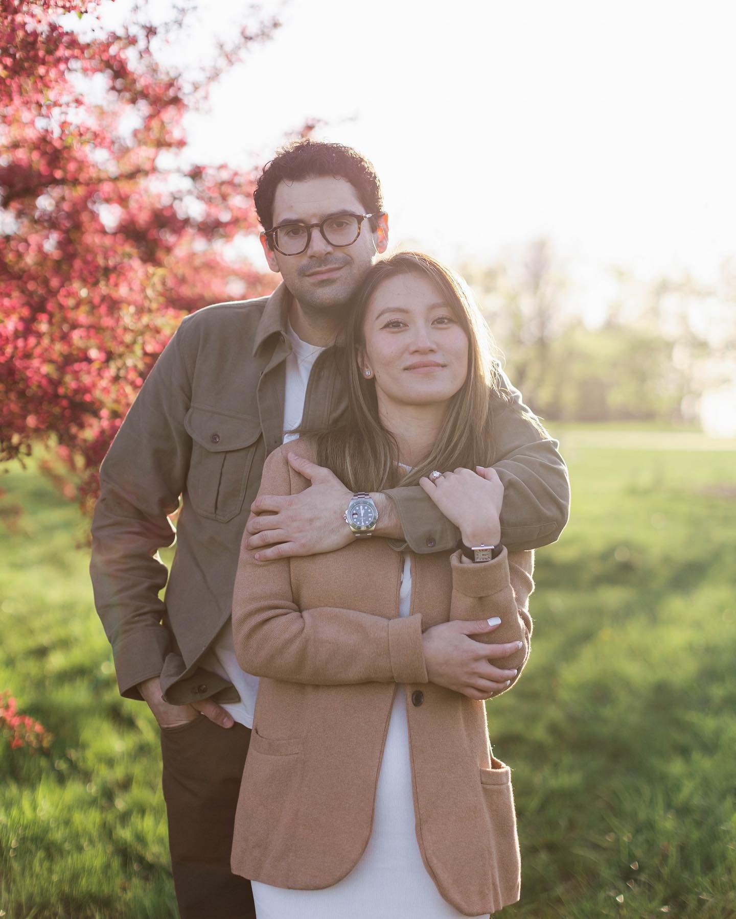 Trinh + Ange at golden hour