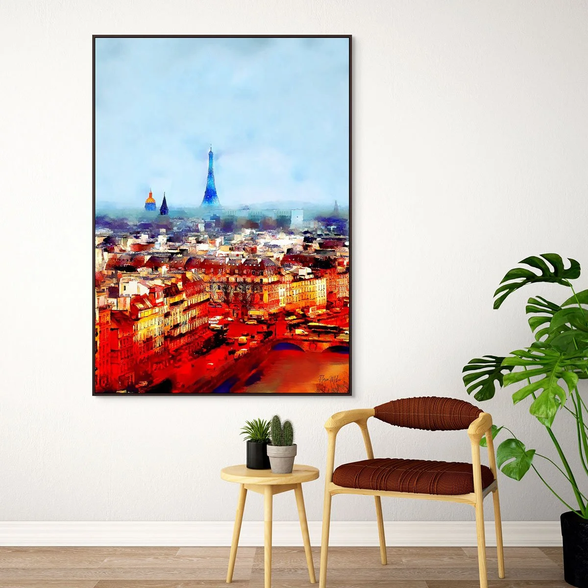 Paris Cityscape Print – Eiffel Tower & Notre Dame Wall Art (17).jpg
