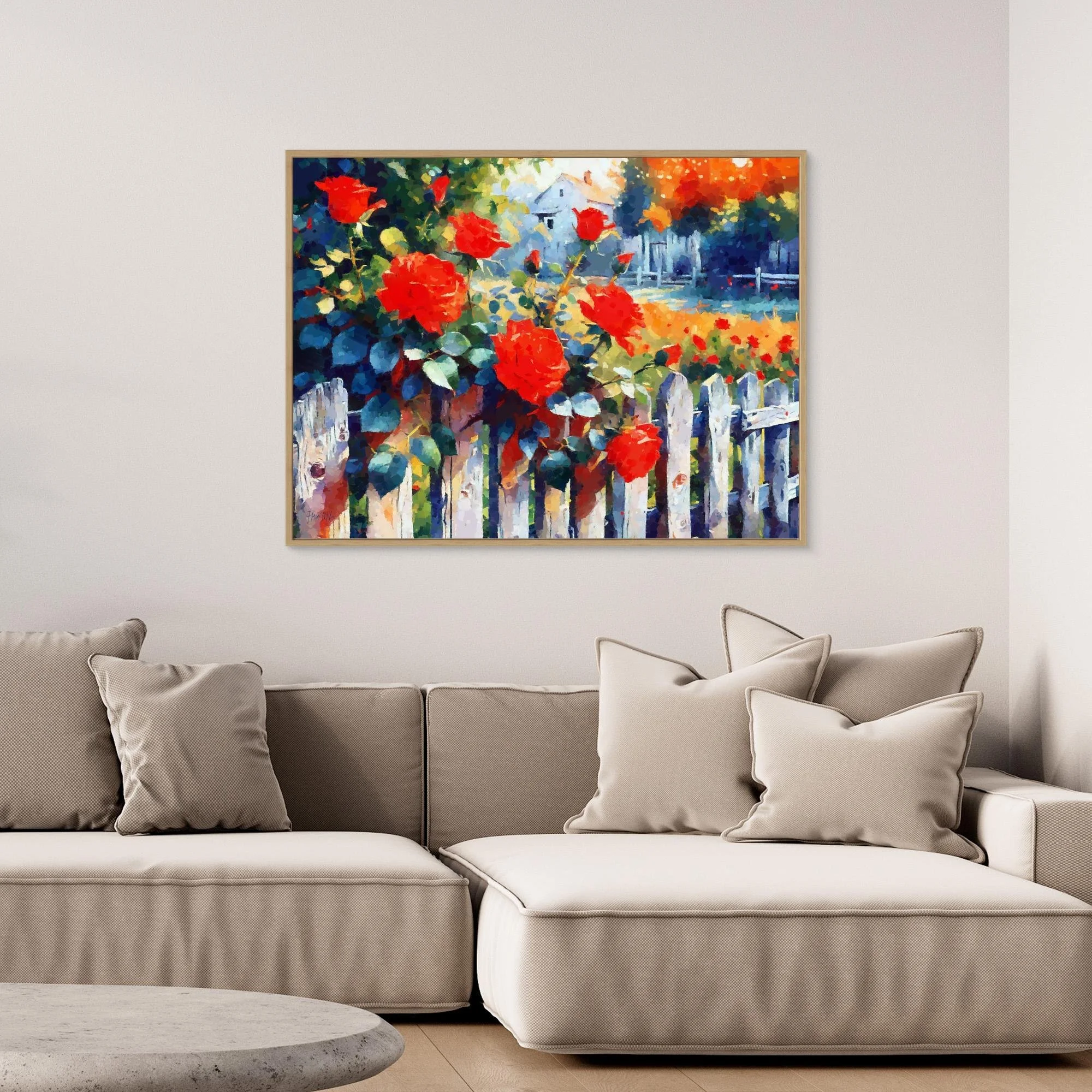 Red Roses by the Garden Fence – Romantic Floral Wall Art Print (7).jpg