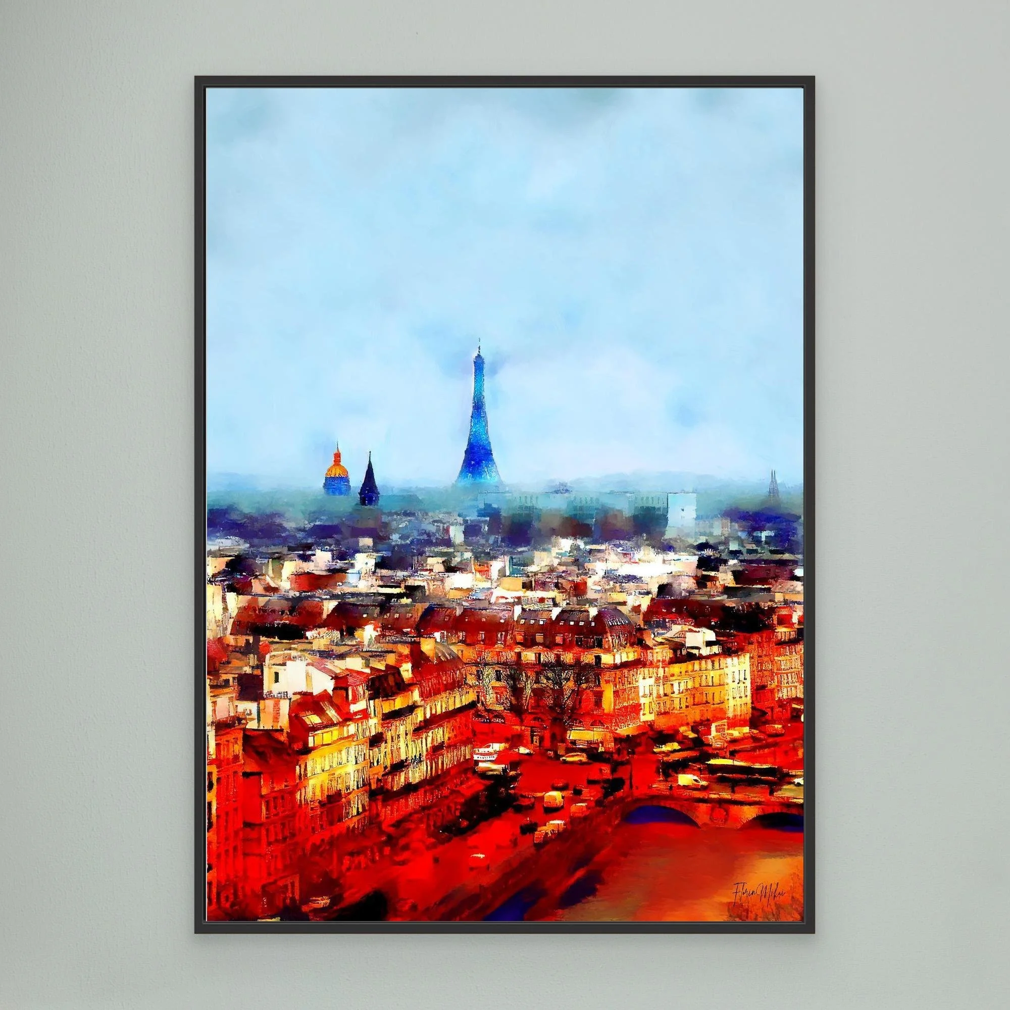 Paris Cityscape Print – Eiffel Tower & Notre Dame Wall Art (7).jpg