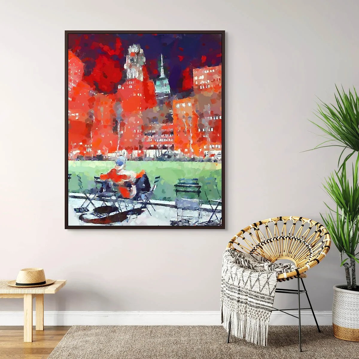 Bryant Park Canvas Painting New York Cityscape Wall Art (3).jpg