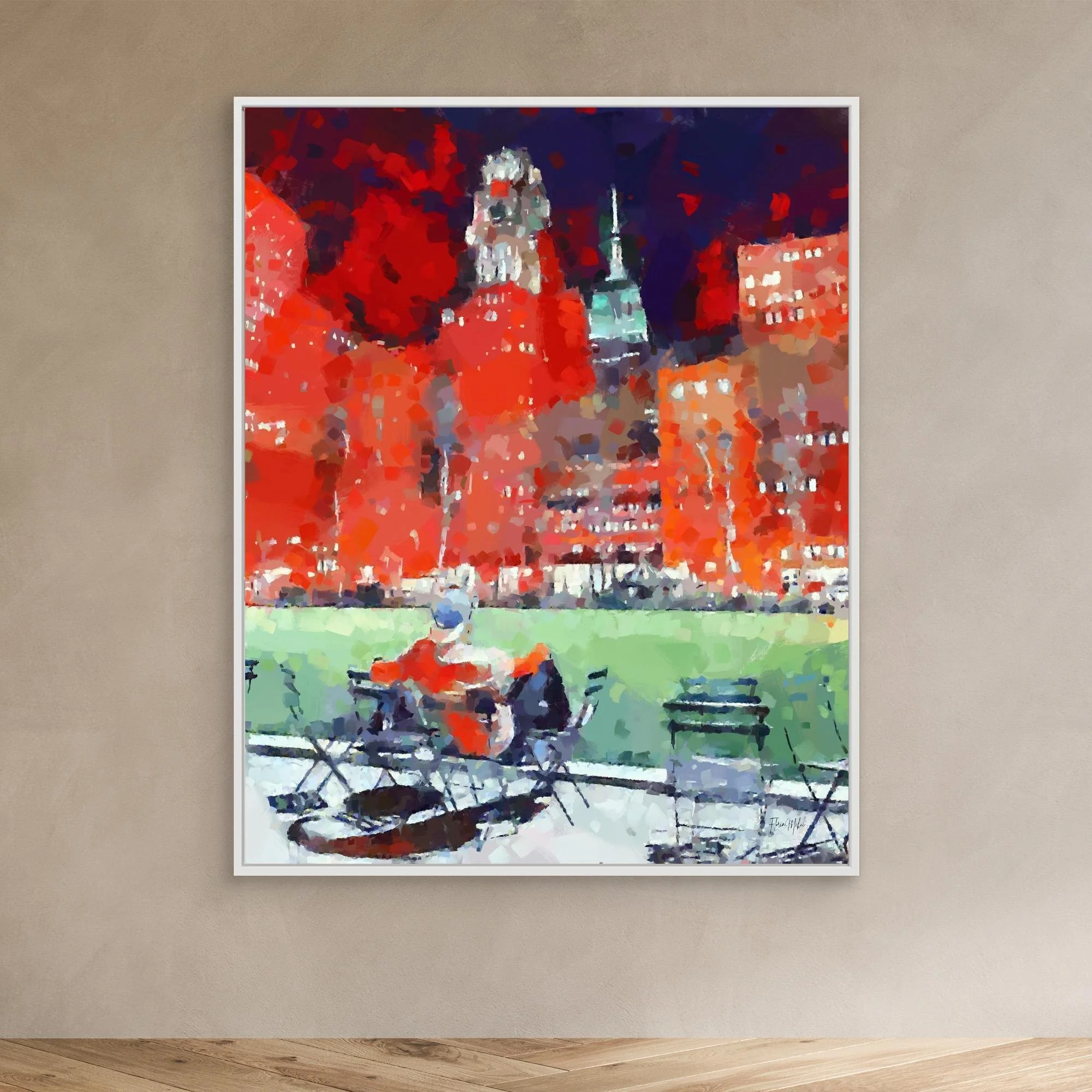 Bryant Park Canvas Painting New York Cityscape Wall Art (7).jpg