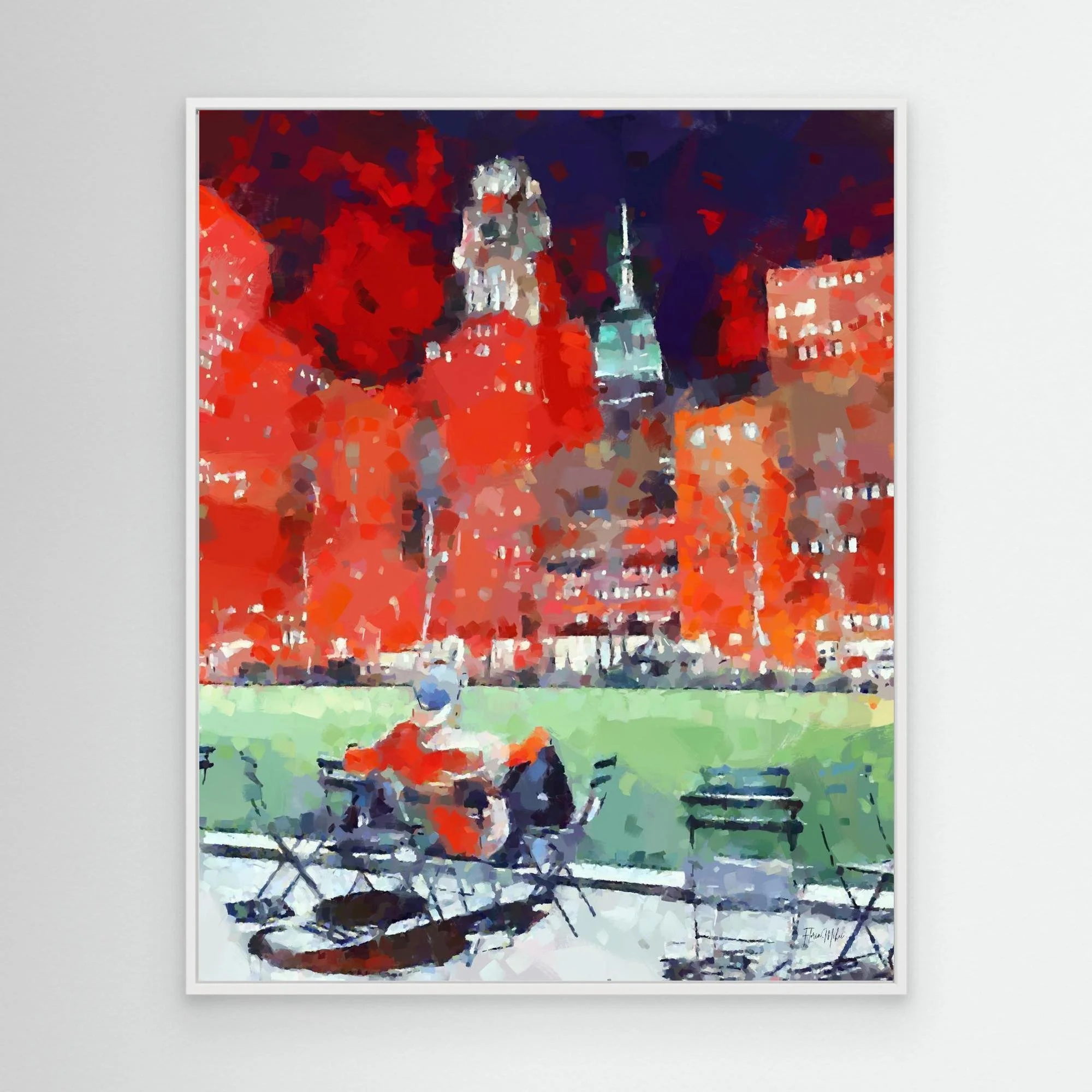 Bryant Park Canvas Painting New York Cityscape Wall Art (5).jpg